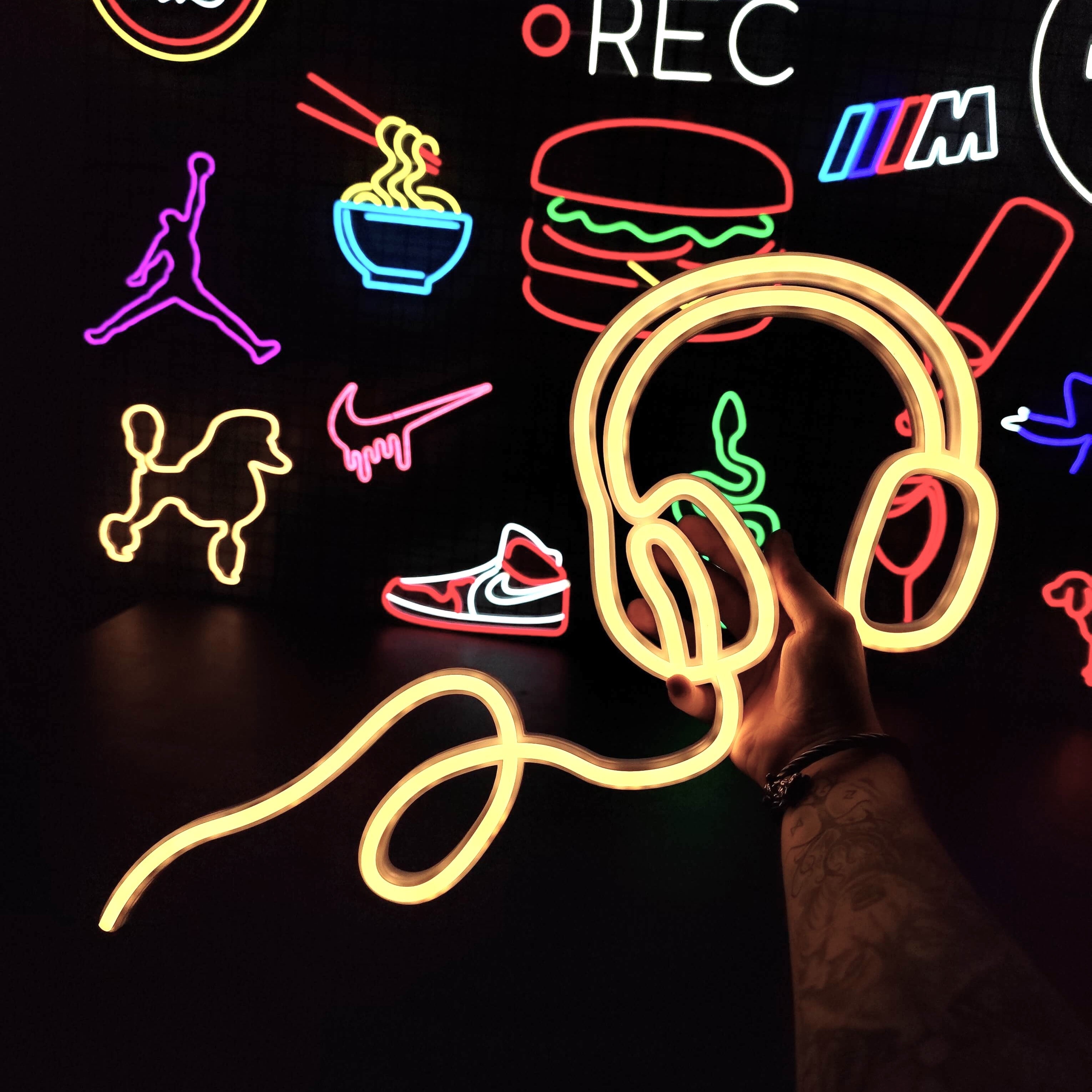 Słuchawki Neon LED