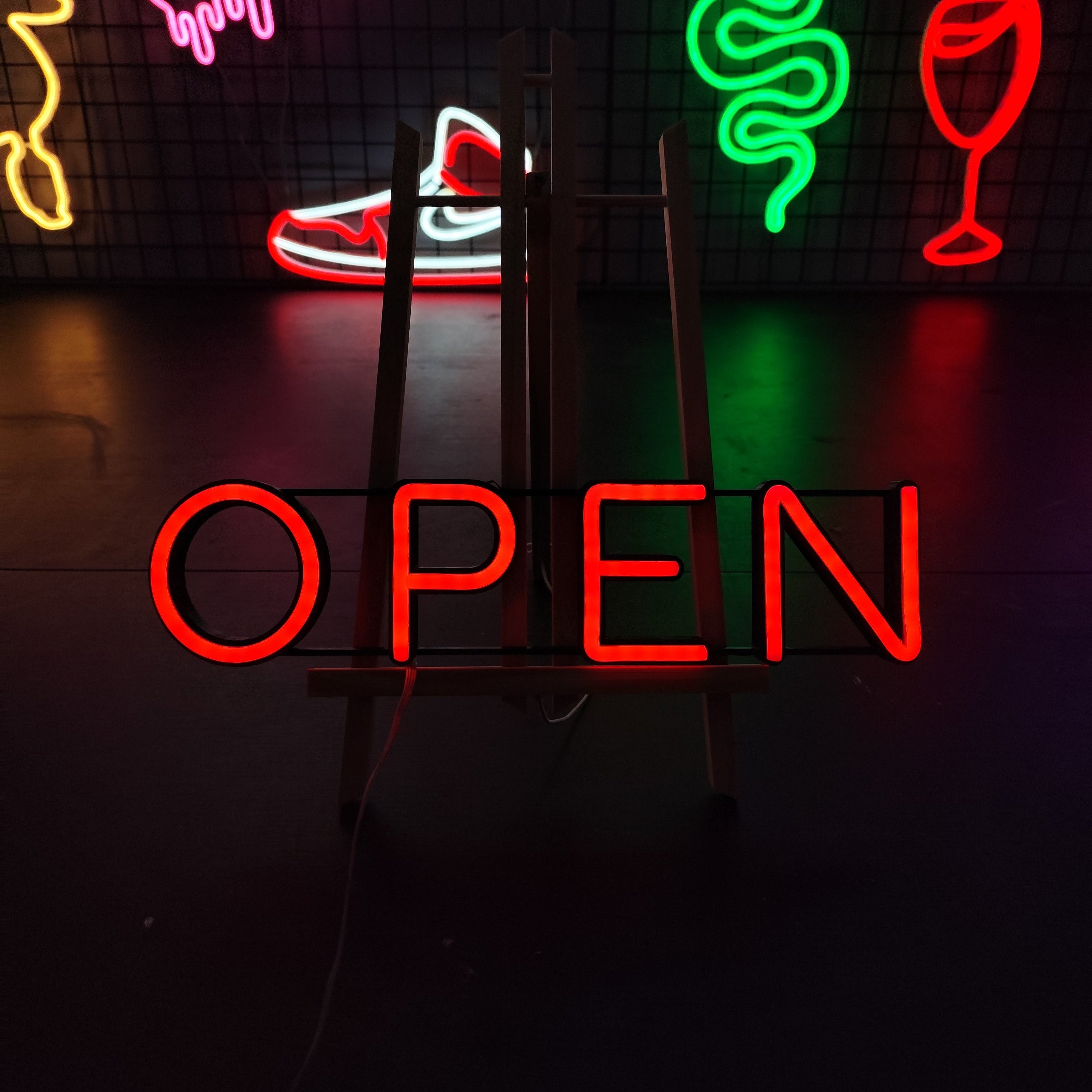 OPEN Neon LED