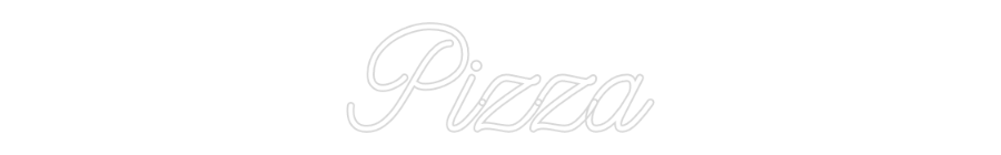 Custom Neon: Pizza