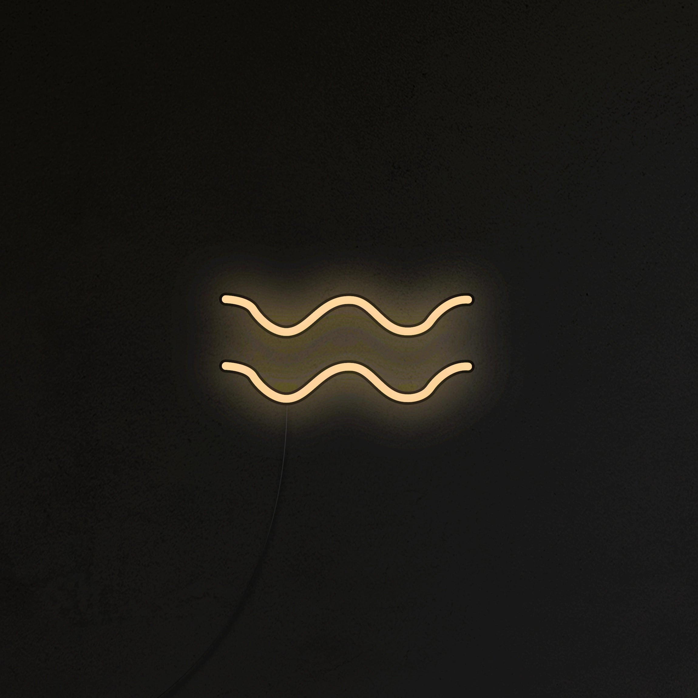 Znak Zodiaku Neon LED - Wodnik