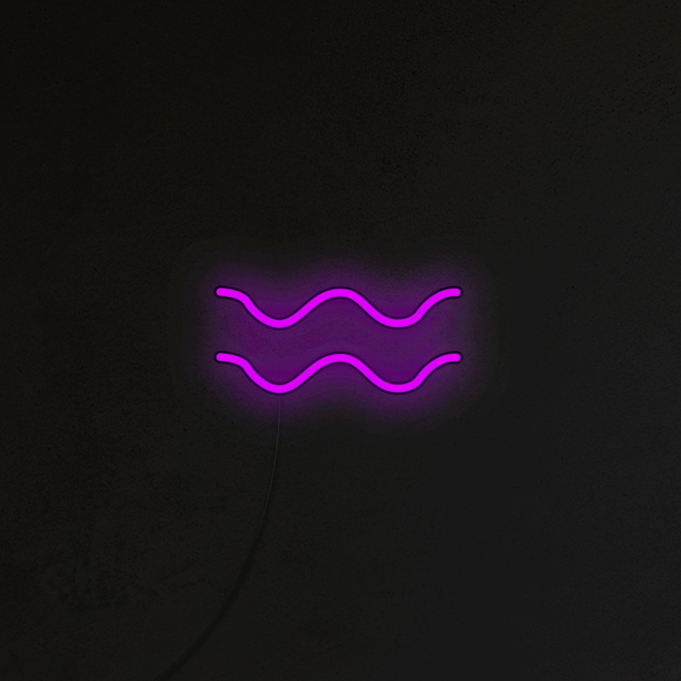 Znak Zodiaku Neon LED - Wodnik