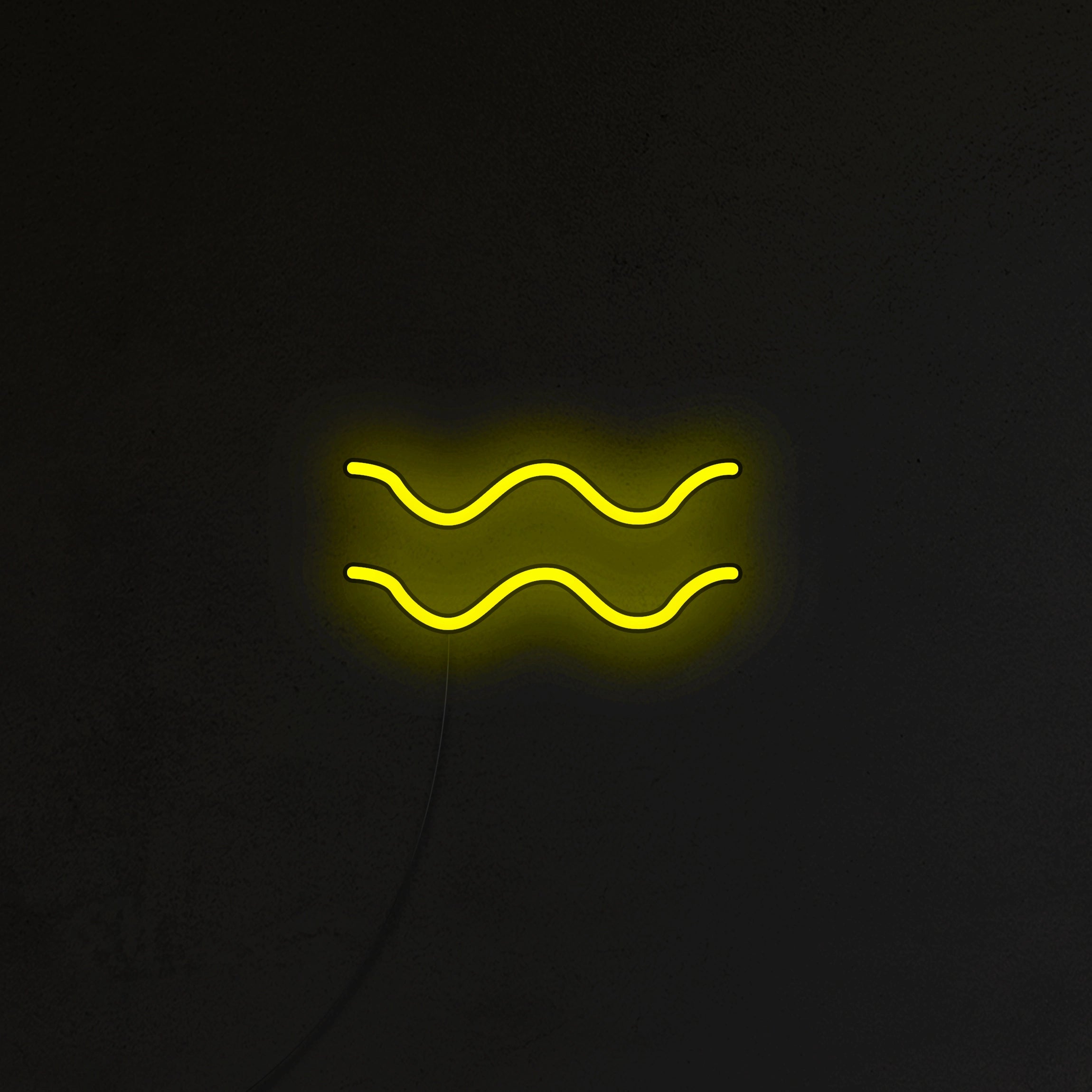 Znak Zodiaku Neon LED - Wodnik