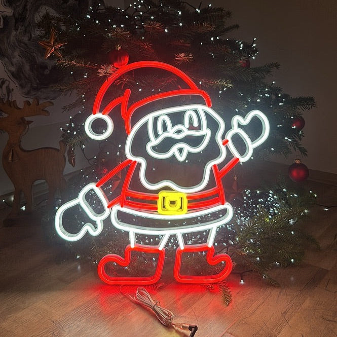 Święty Mikołaj Neon LED