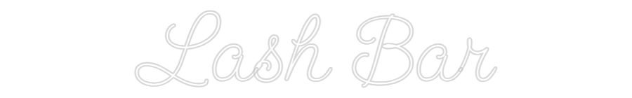 Custom Neon: Lash Bar