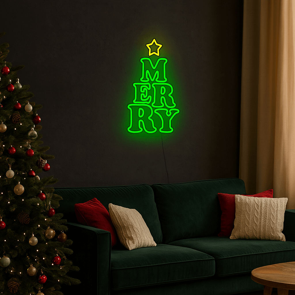 Choinka Merry Neon LED