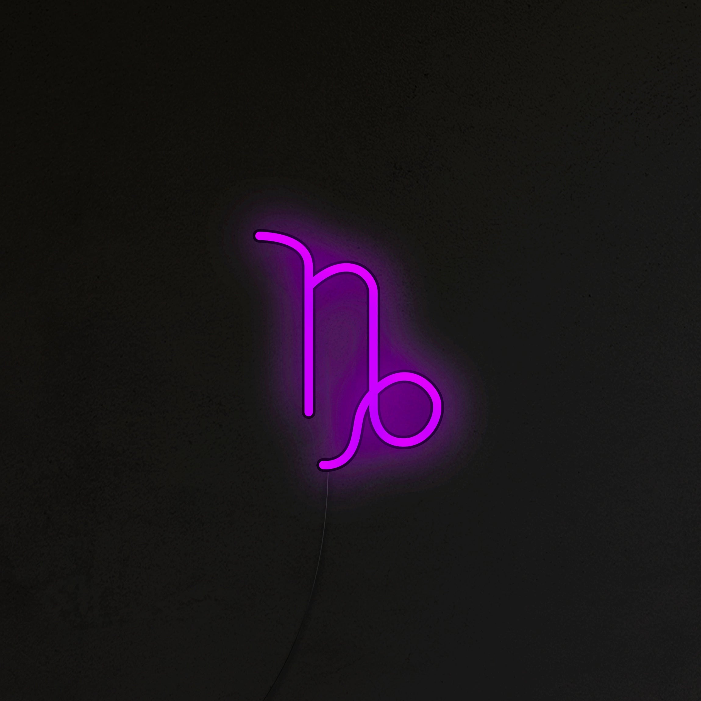 Znak Zodiaku Neon LED - Koziorożec