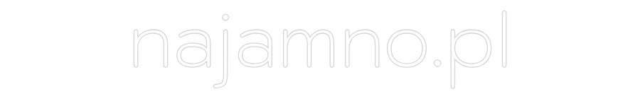 Custom Neon: najamno.pl