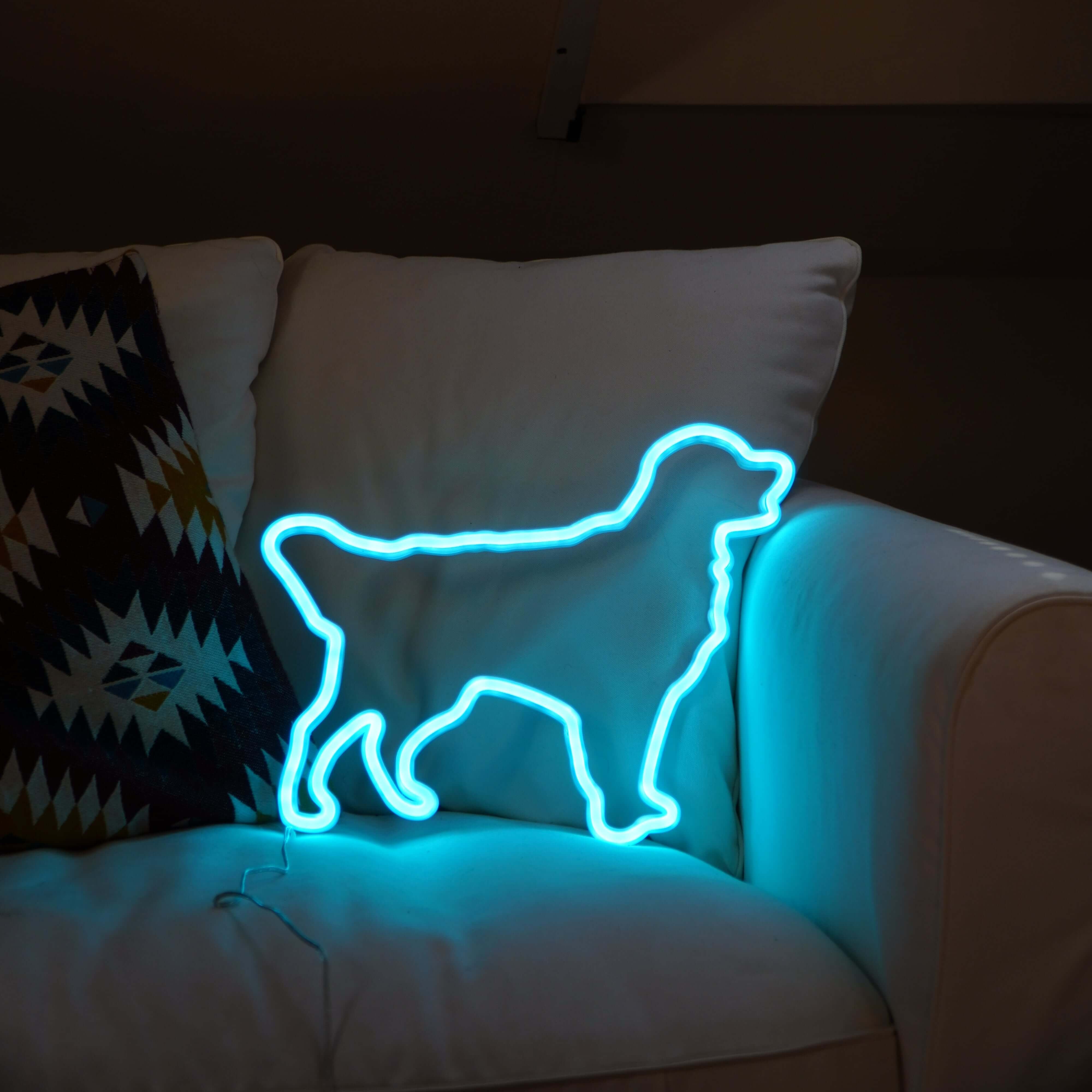 Golden Retriever Neon LED