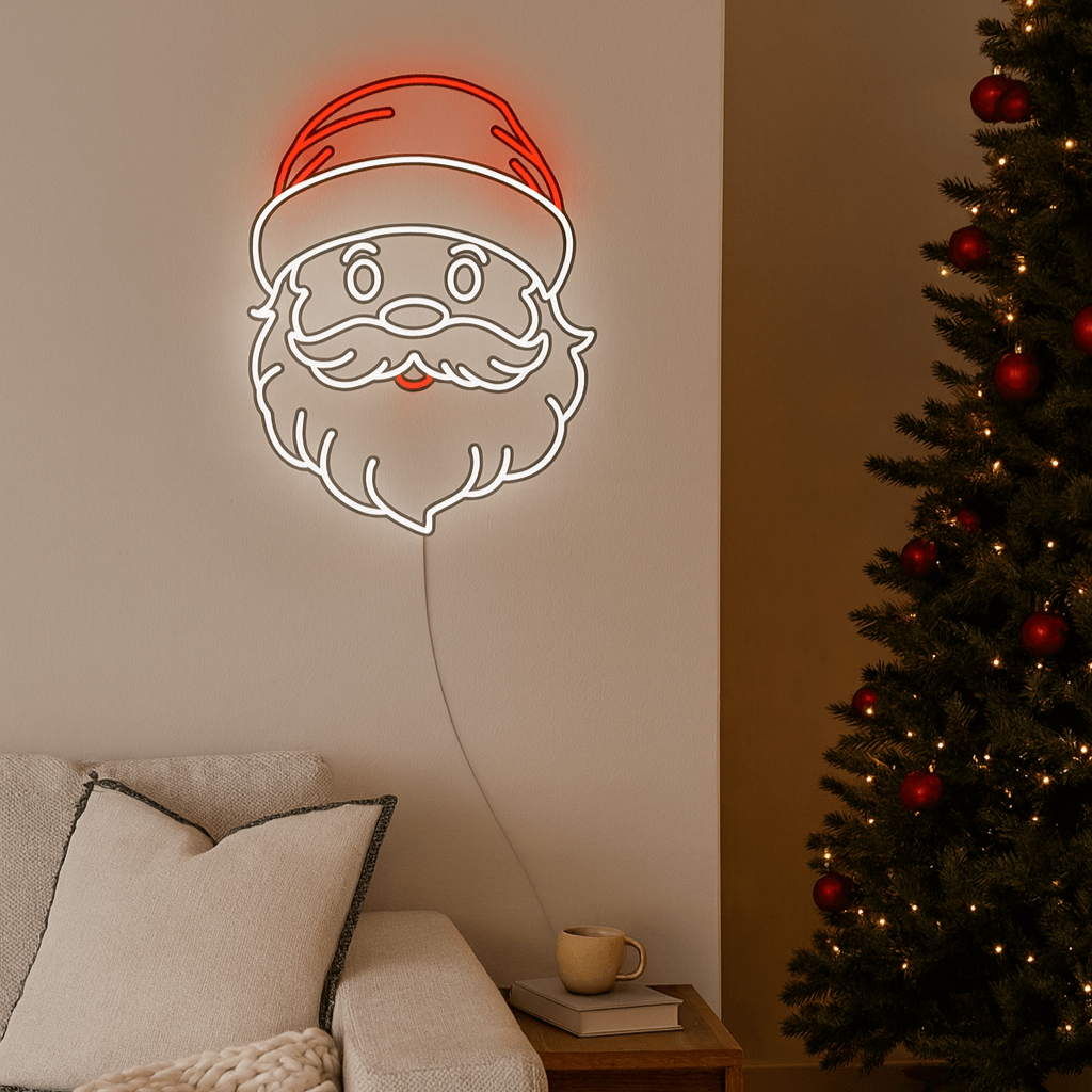 Święty Mikołaj Neon LED