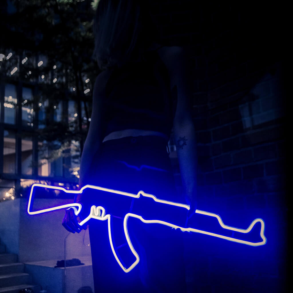 Karabin AK-47 Neon LED