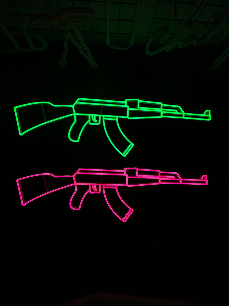 Karabin AK-47 Neon LED
