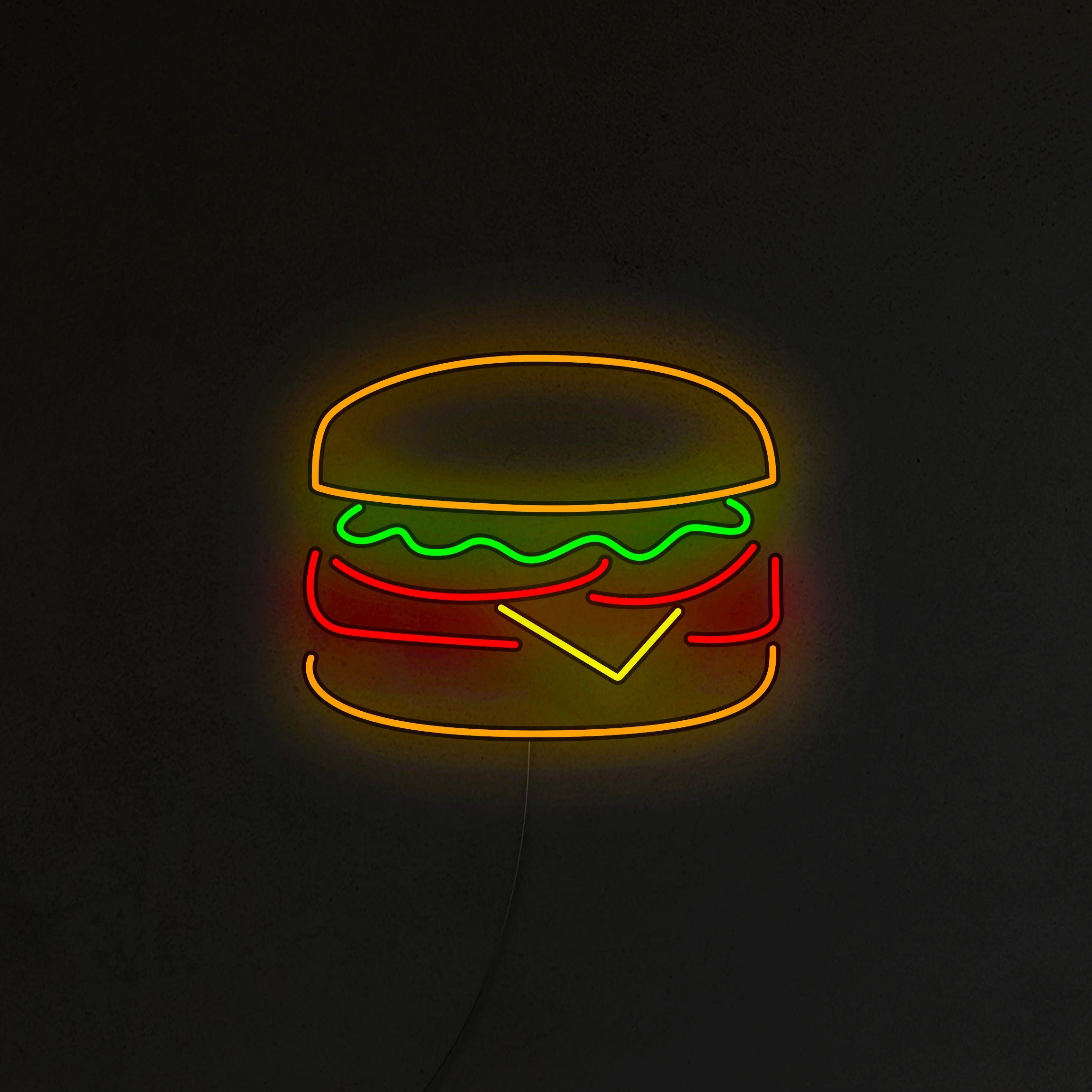 Burger Neon LED