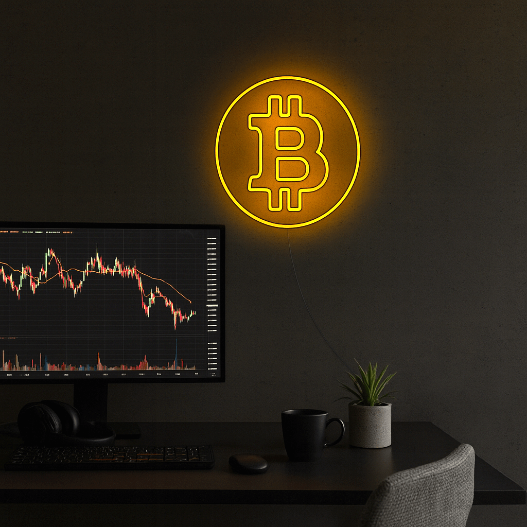 Bitcoin Neon LED
