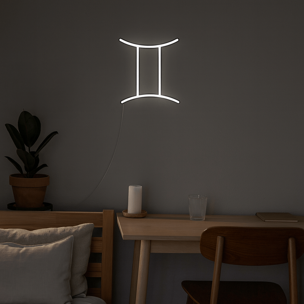 Znak Zodiaku Neon LED - Bliźnięta