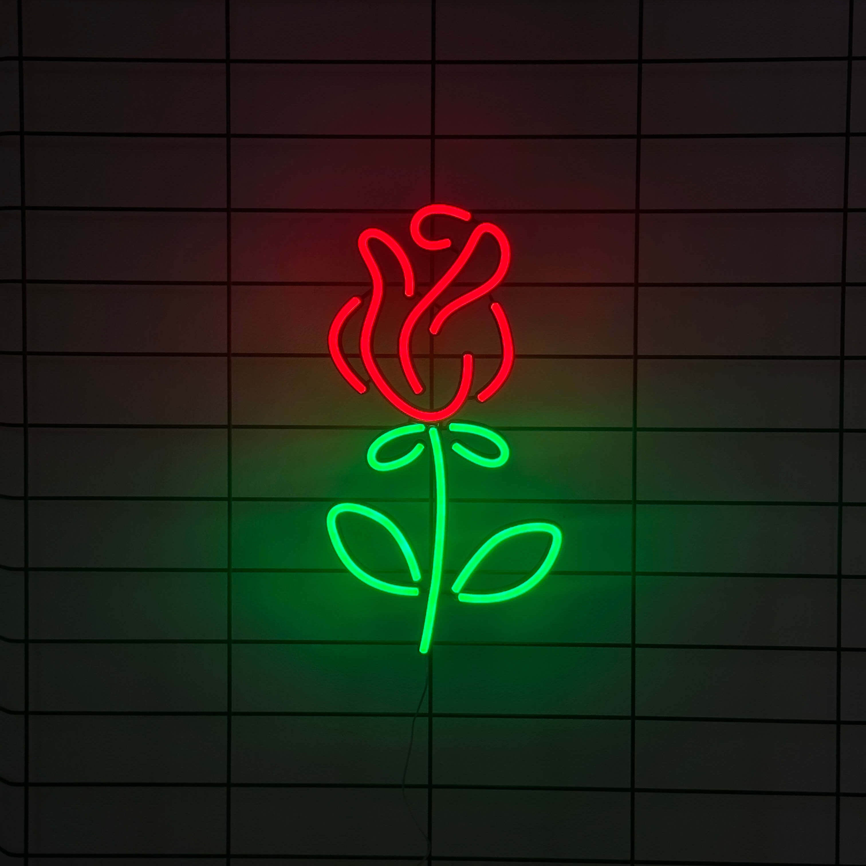 Róża Neon LED