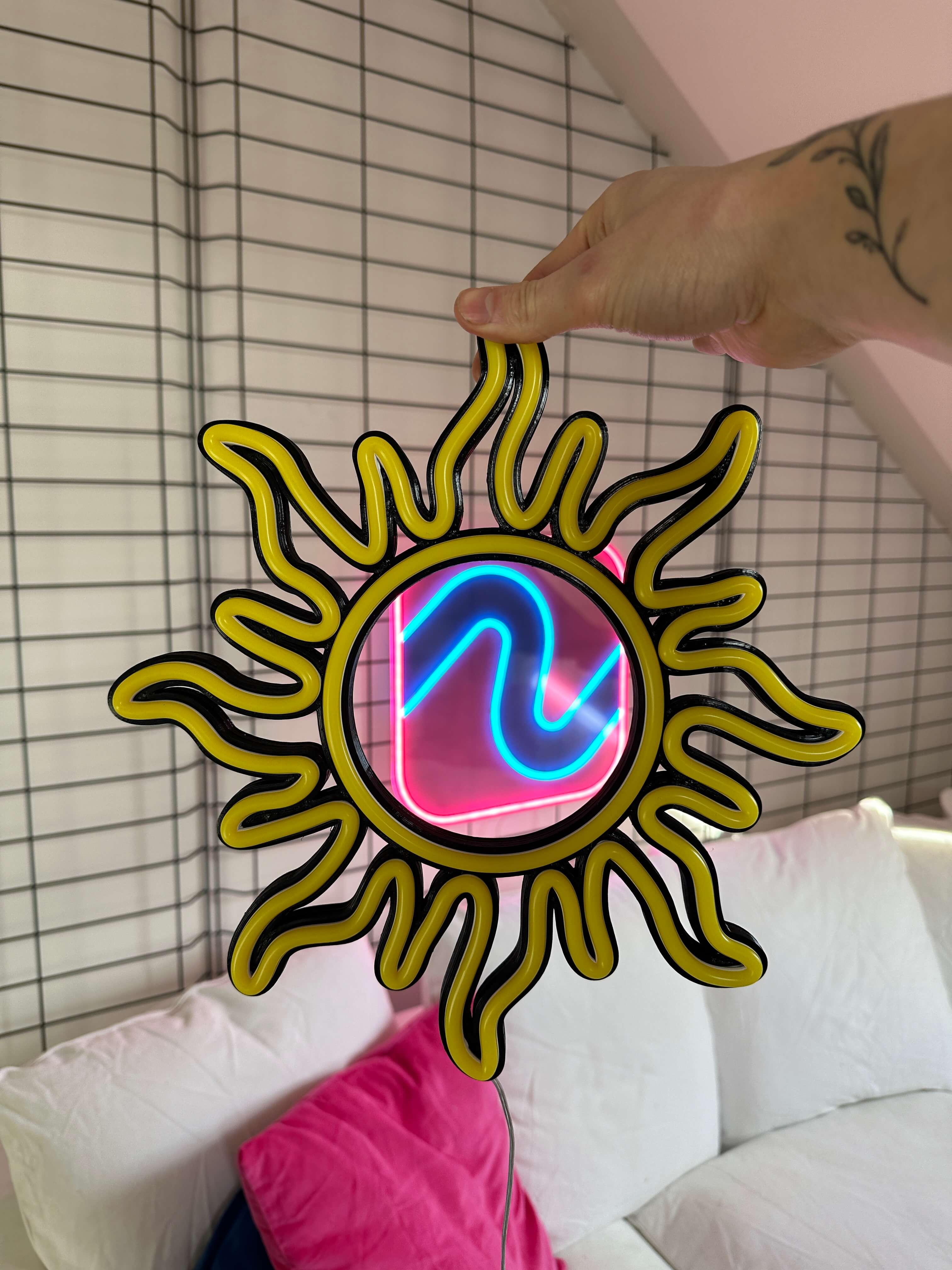 Słońce Neon LED