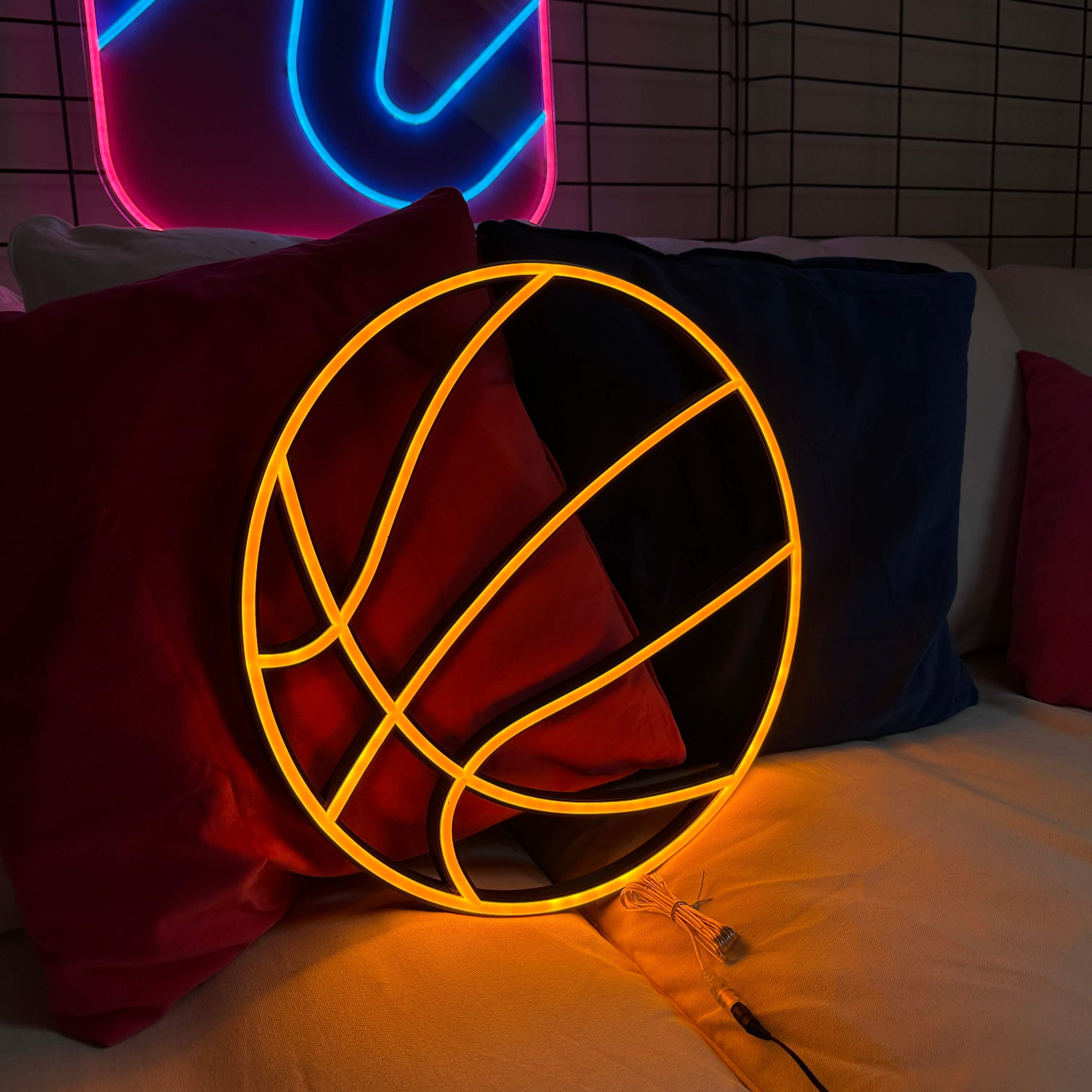 Koszykówka Piłka Neon LED