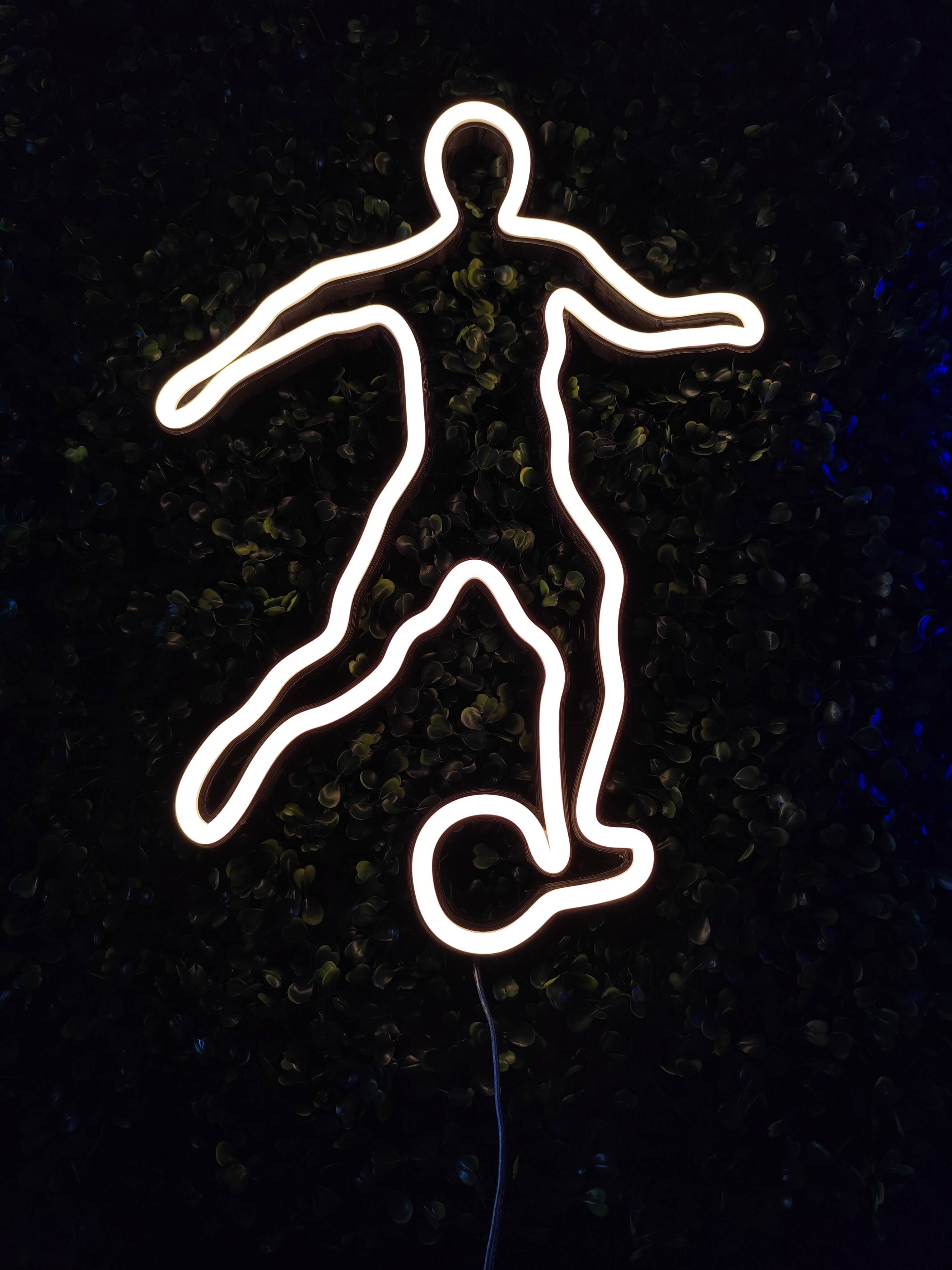 Piłkarz Neon LED