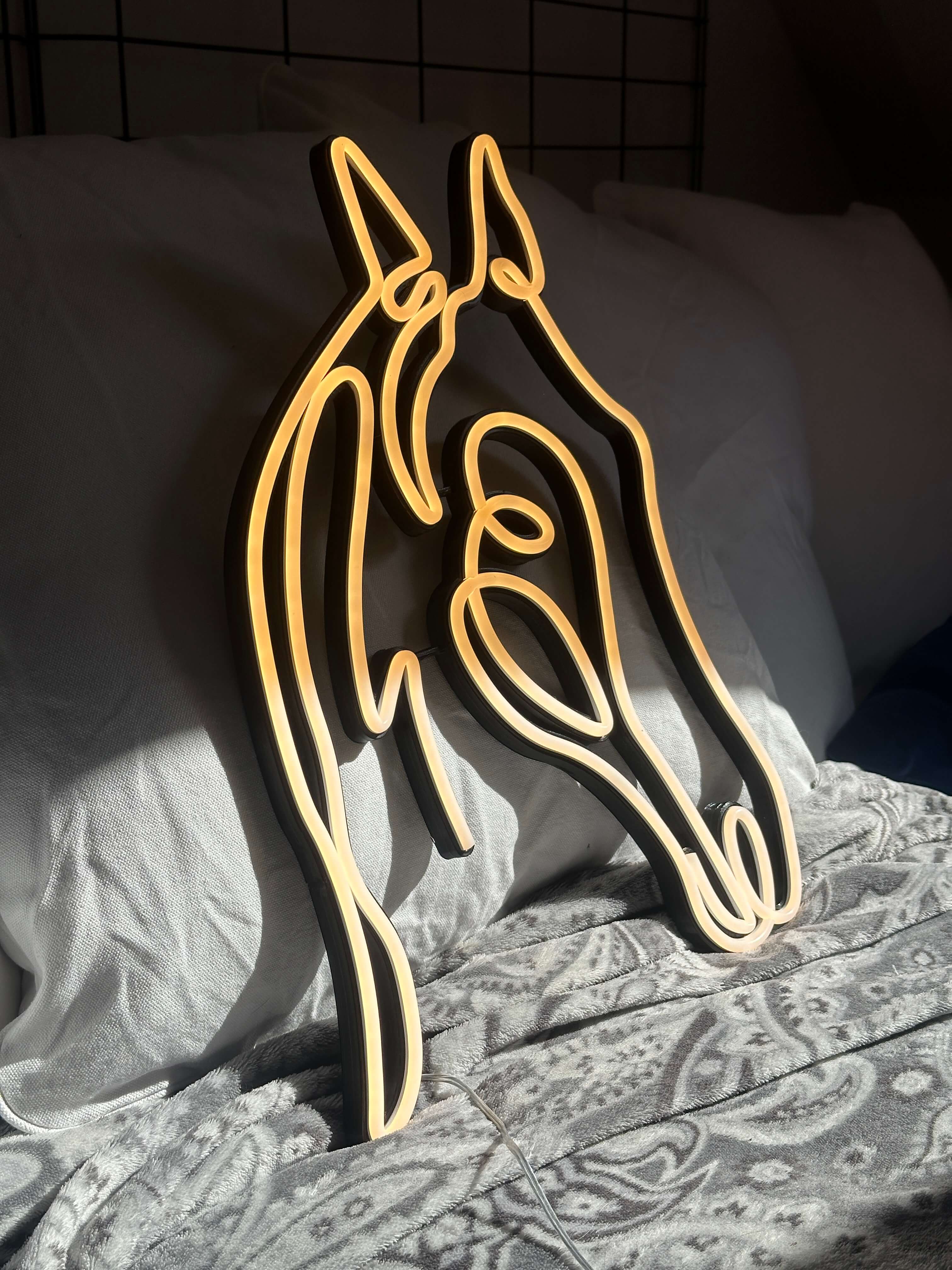 Koń Neon LED
