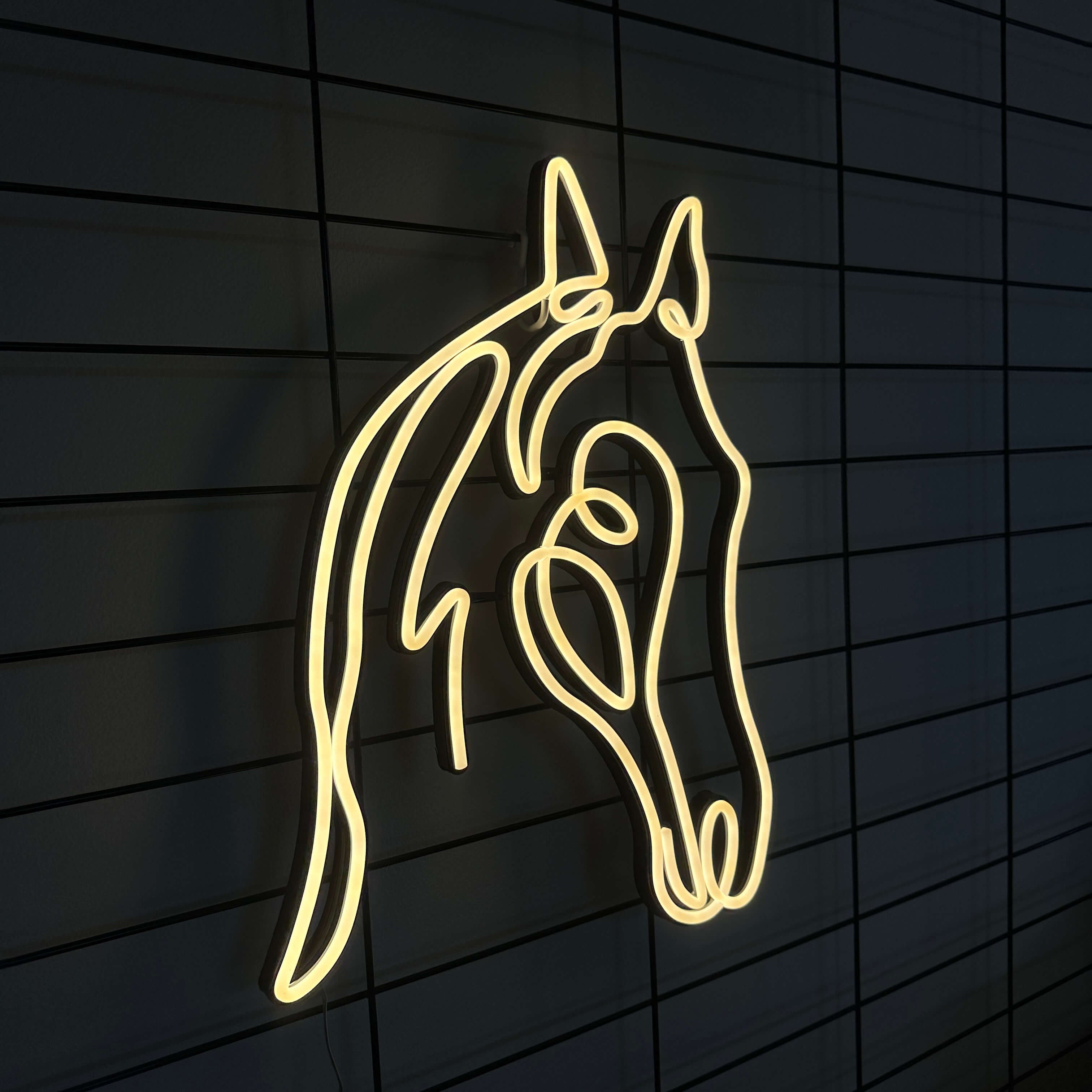 Koń Neon LED