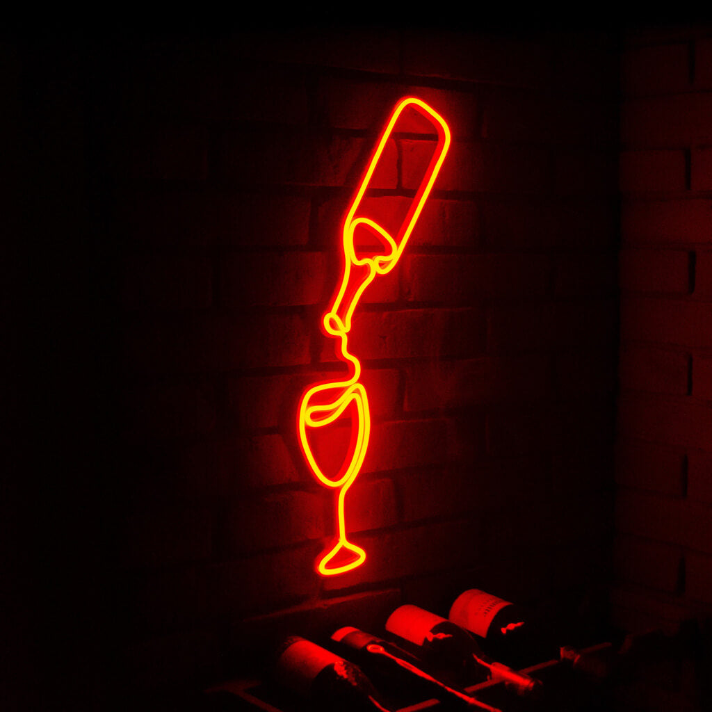 Kieliszek Wina Neon LED