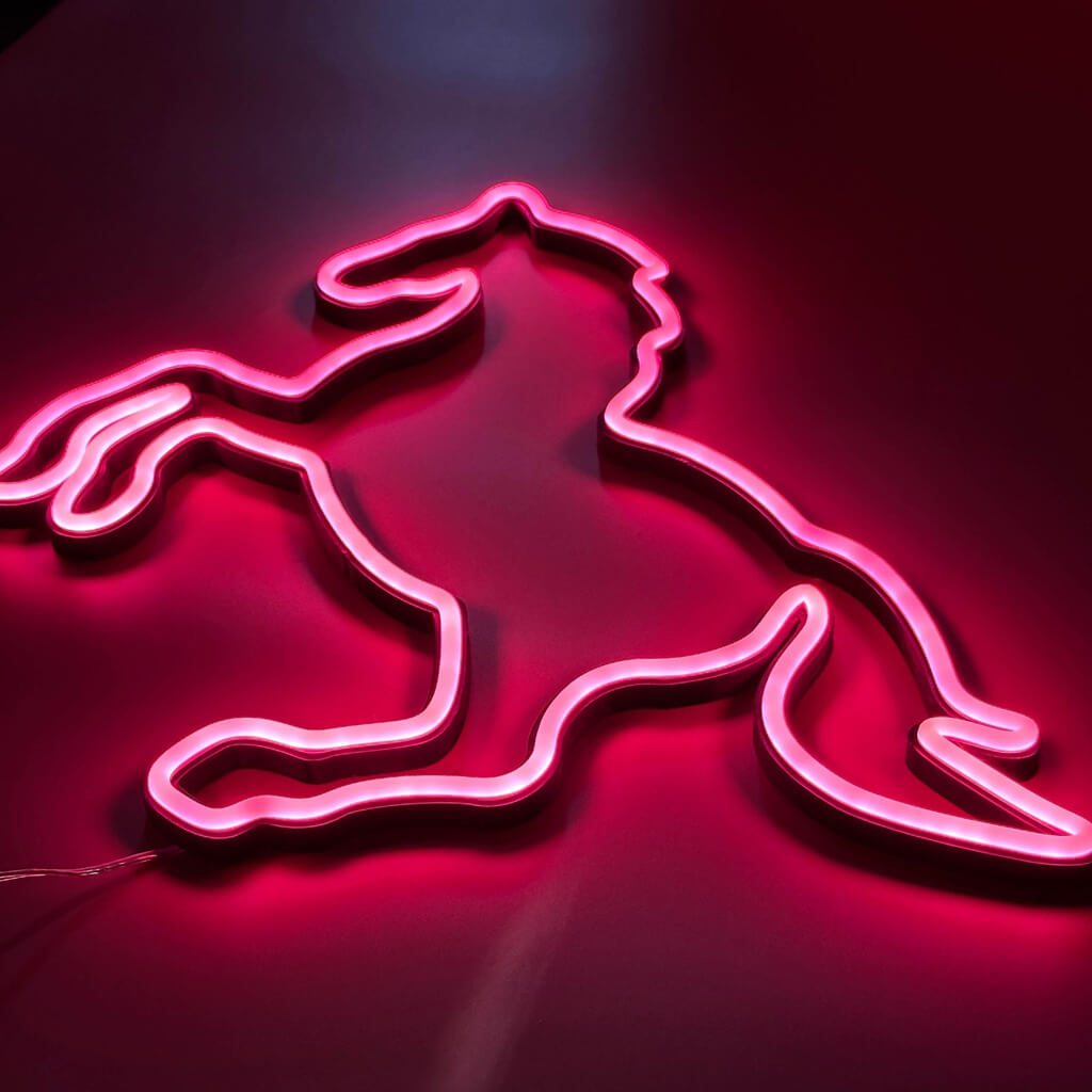 Koń Neon LED