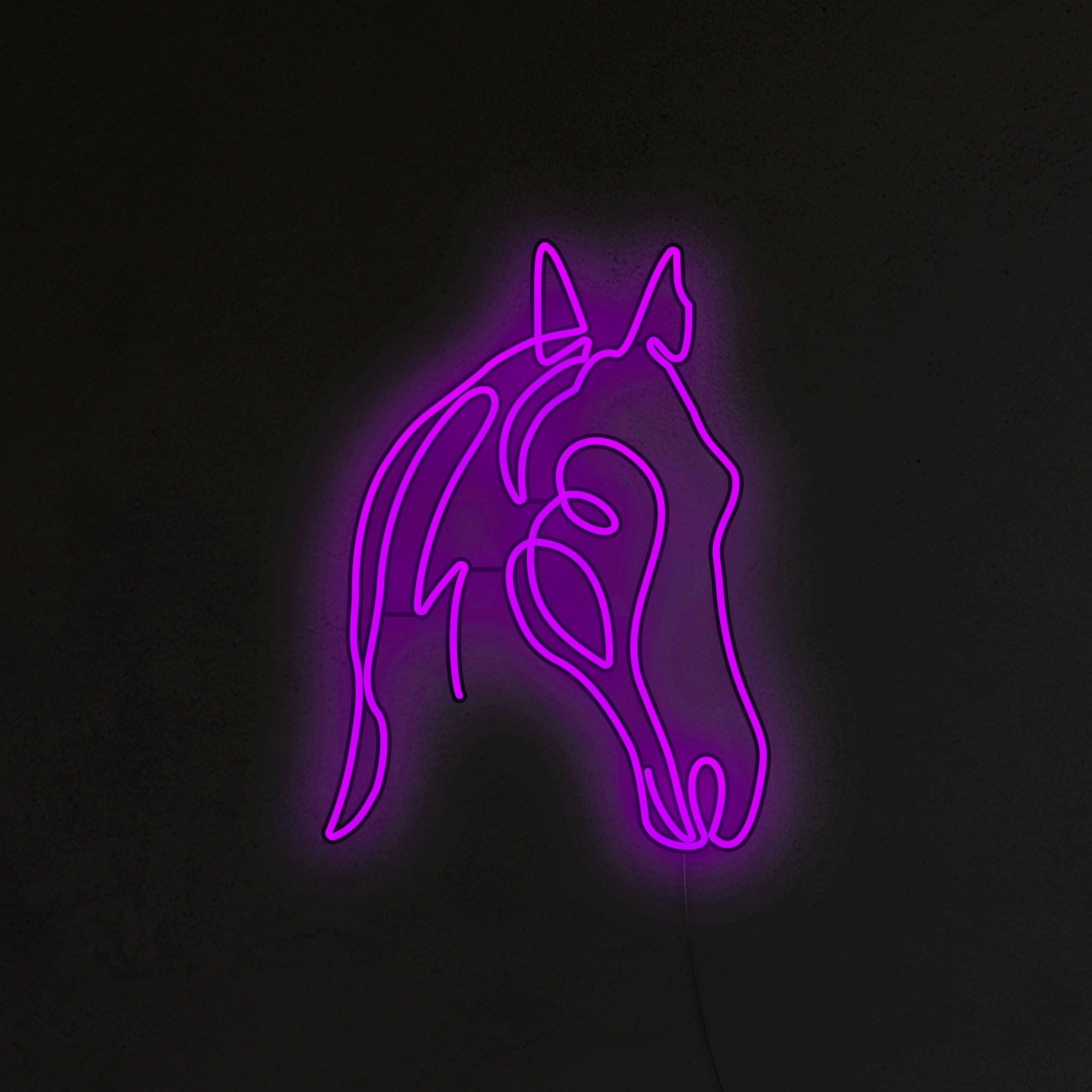 Koń Neon LED