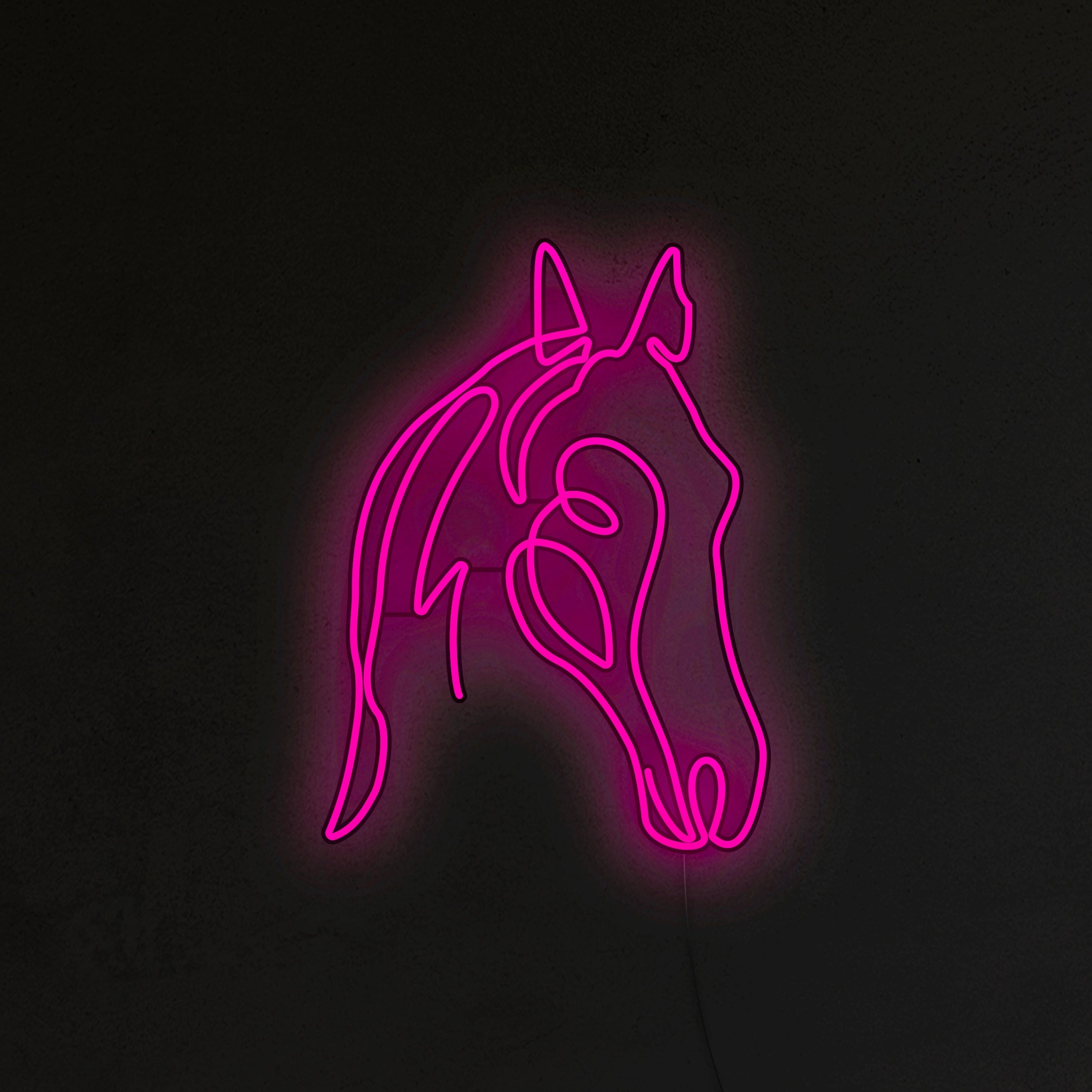 Koń Neon LED