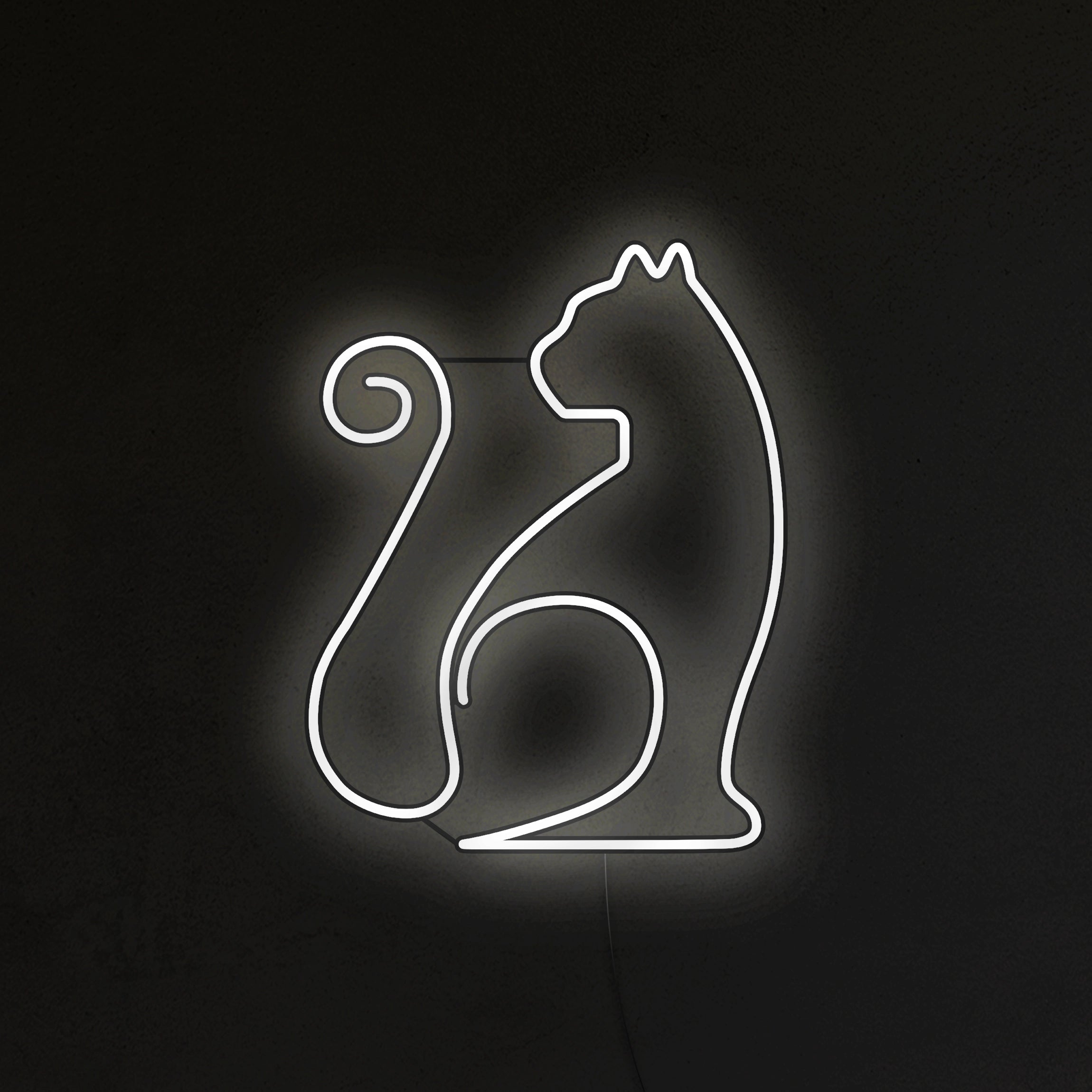 Kot Mruczek Neon LED