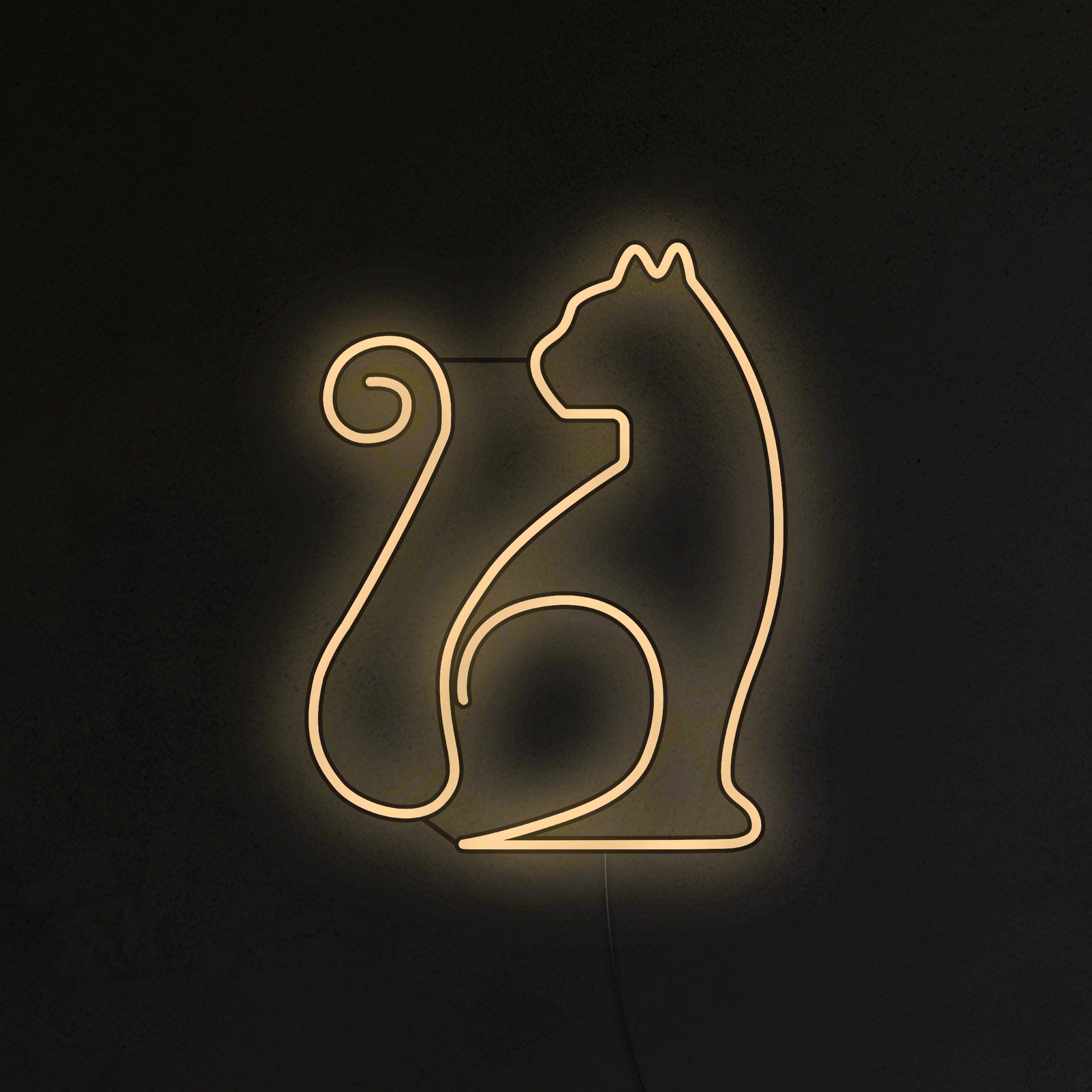 Kot Mruczek Neon LED