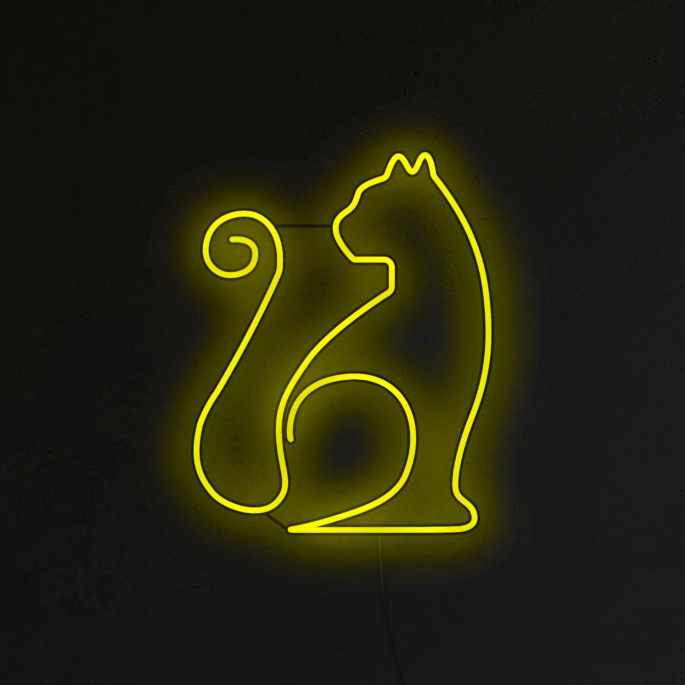 Kot Mruczek Neon LED