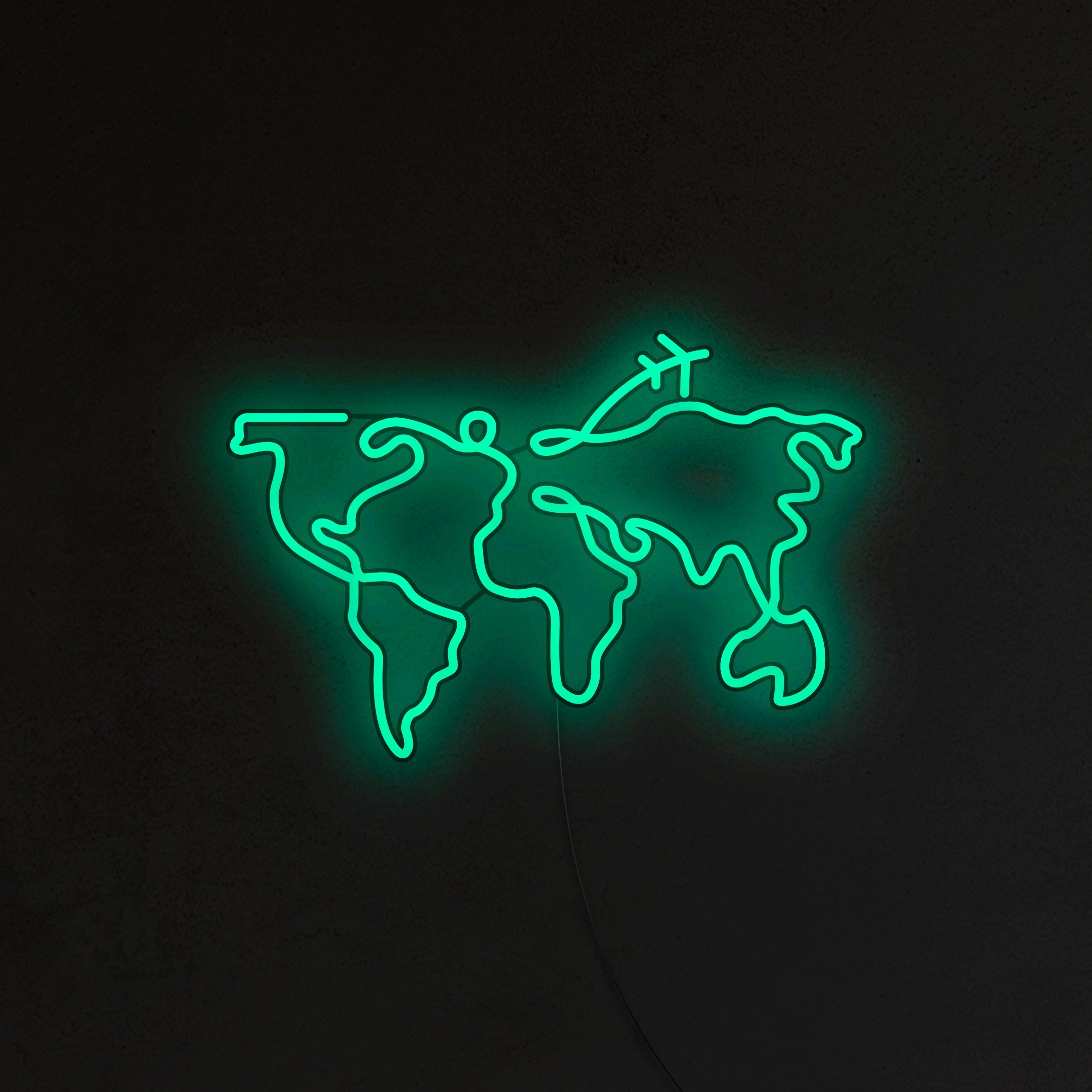 Mapa świata Neon LED
