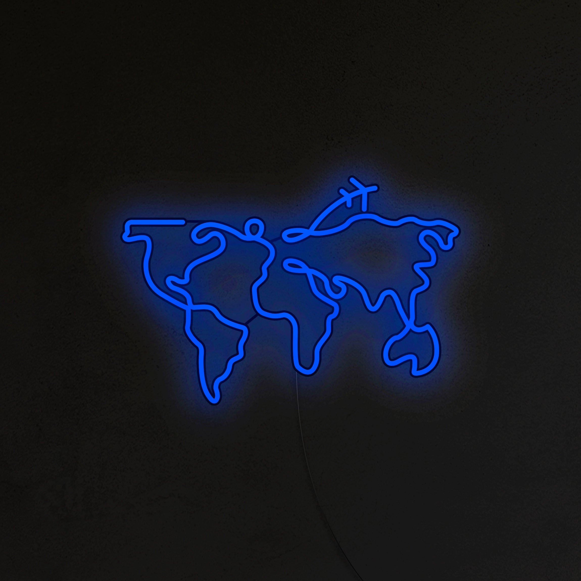 Mapa świata Neon LED