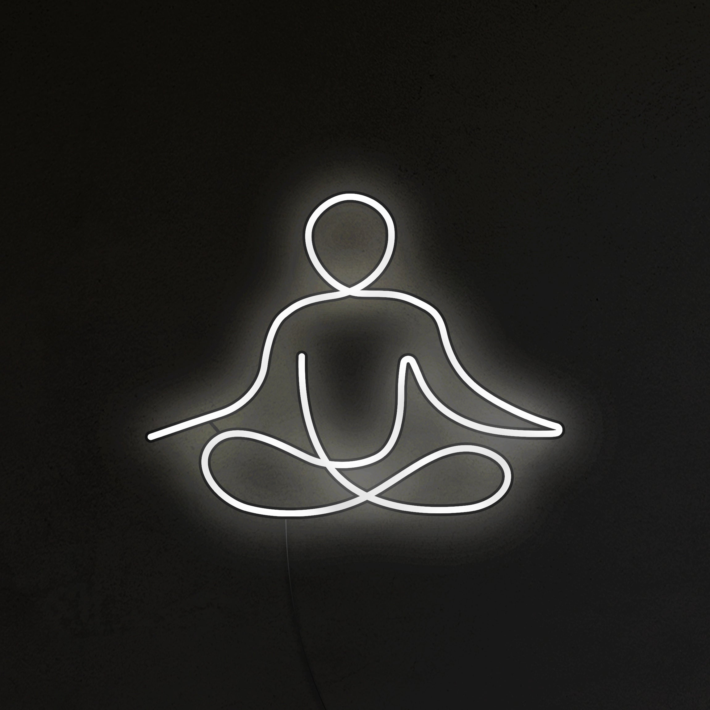 Medytująca Postać Neon LED