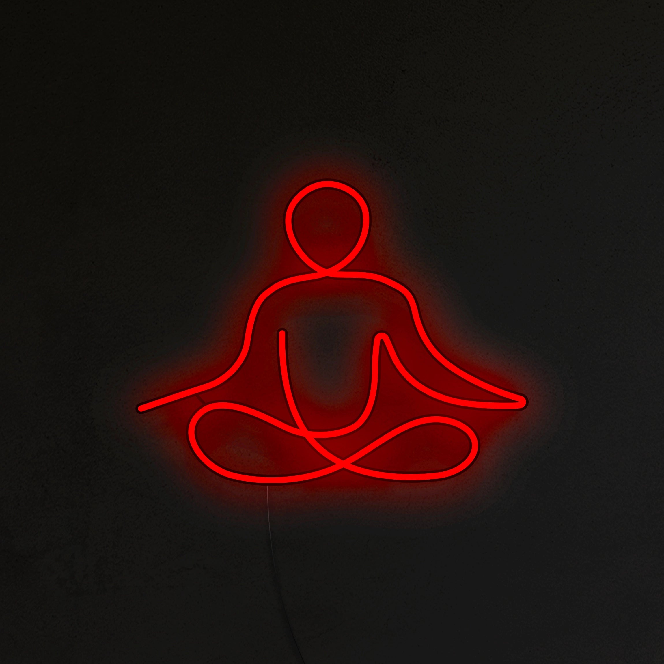 Medytująca Postać Neon LED