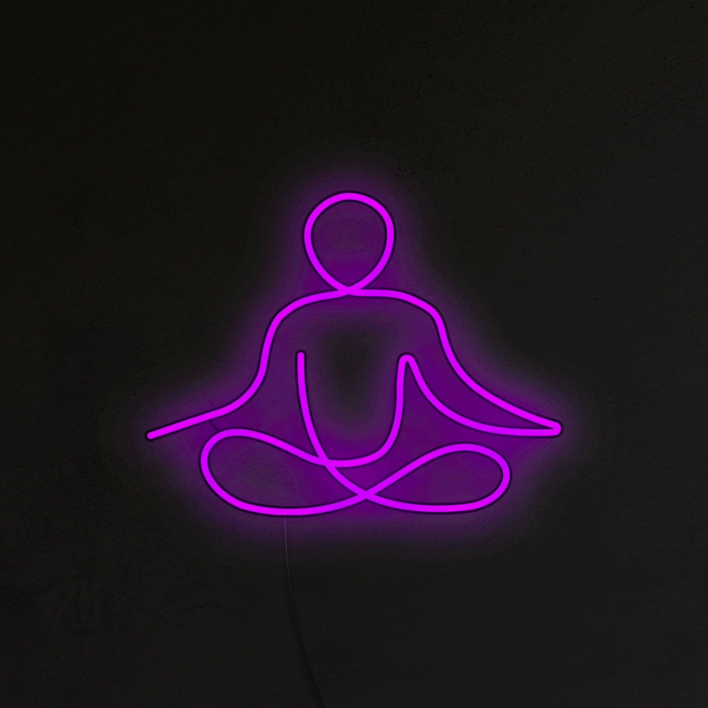 Medytująca Postać Neon LED