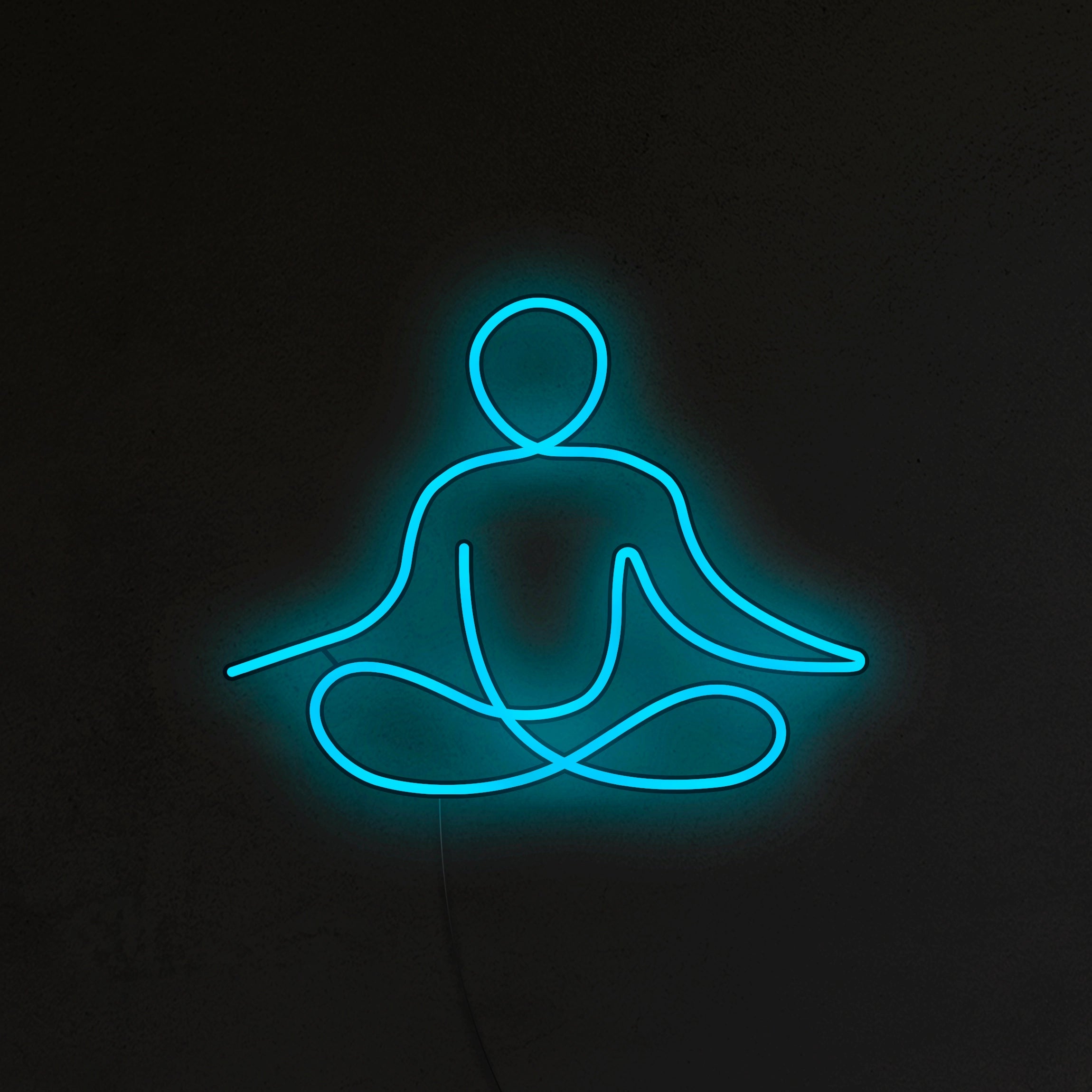 Medytująca Postać Neon LED
