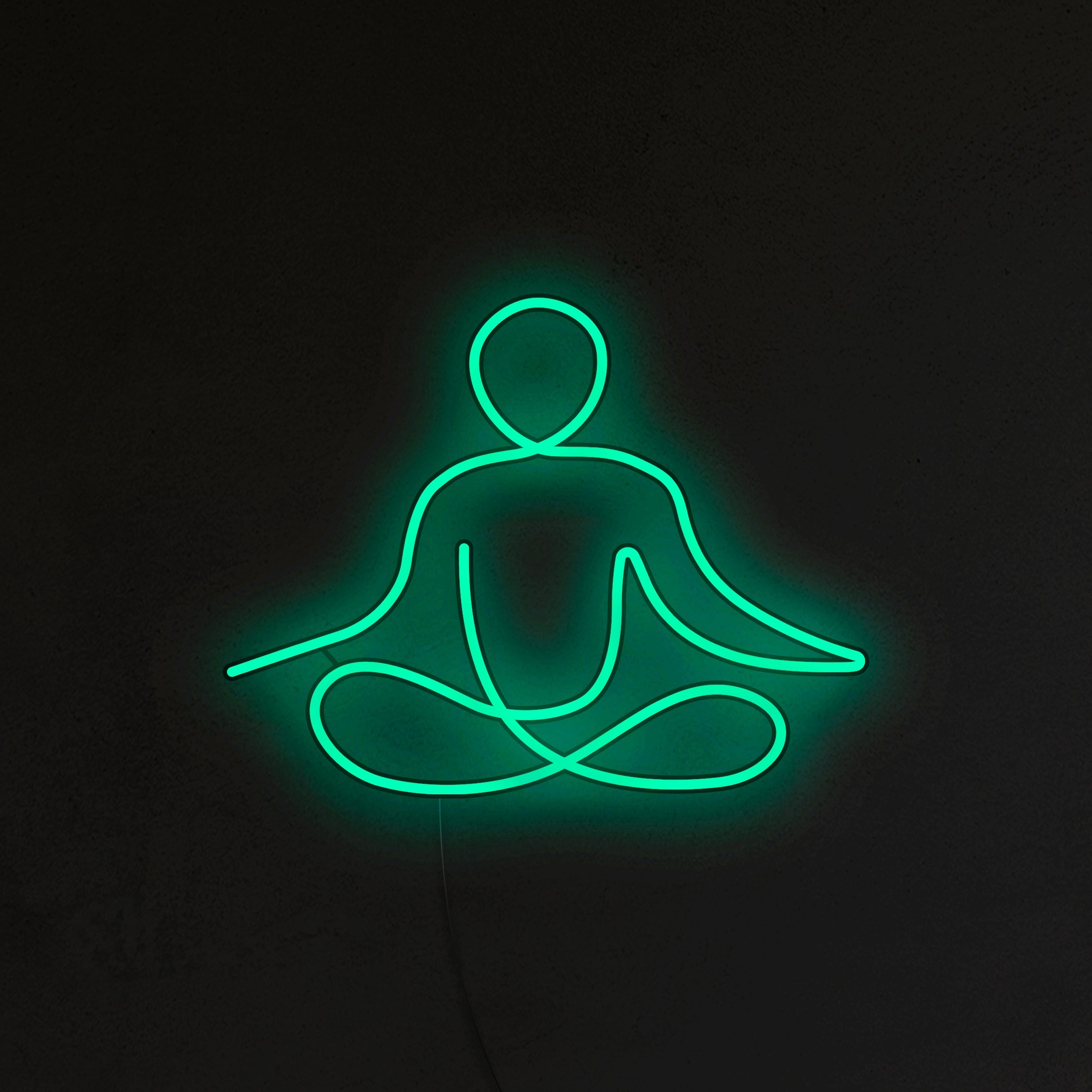 Medytująca Postać Neon LED