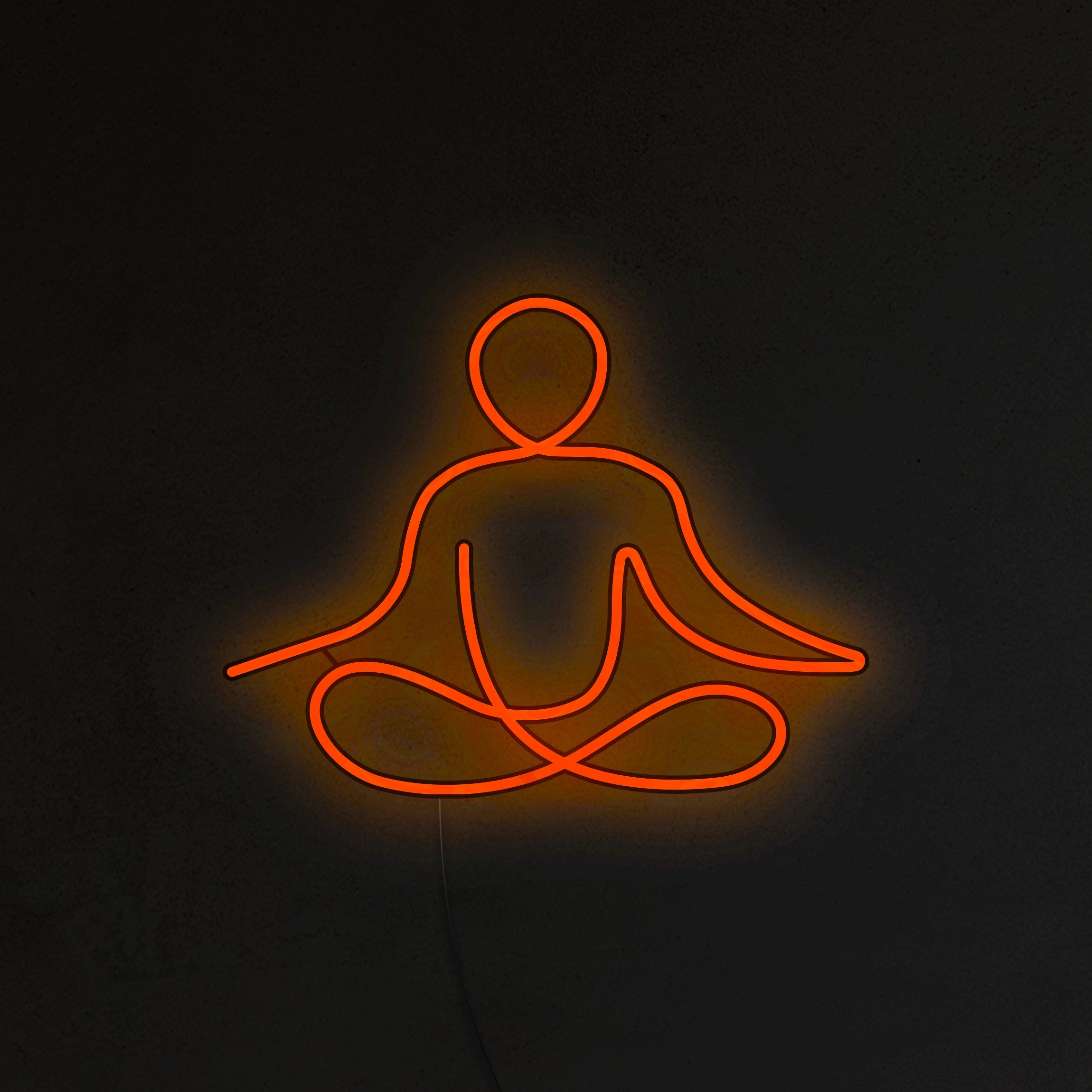 Medytująca Postać Neon LED