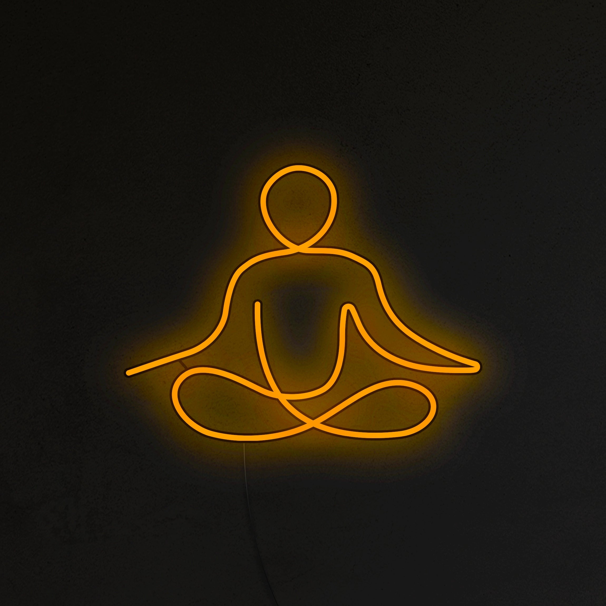 Medytująca Postać Neon LED