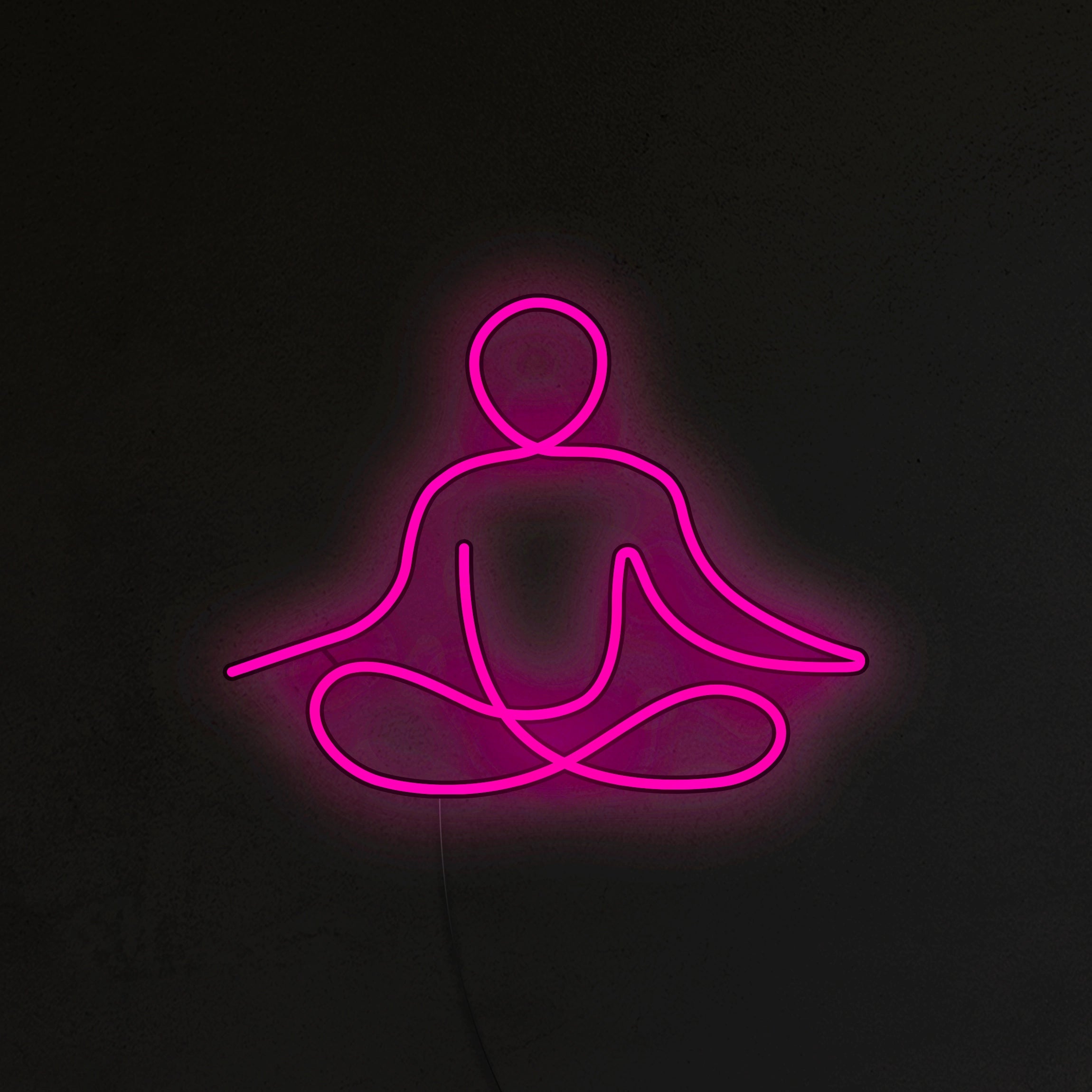 Medytująca Postać Neon LED