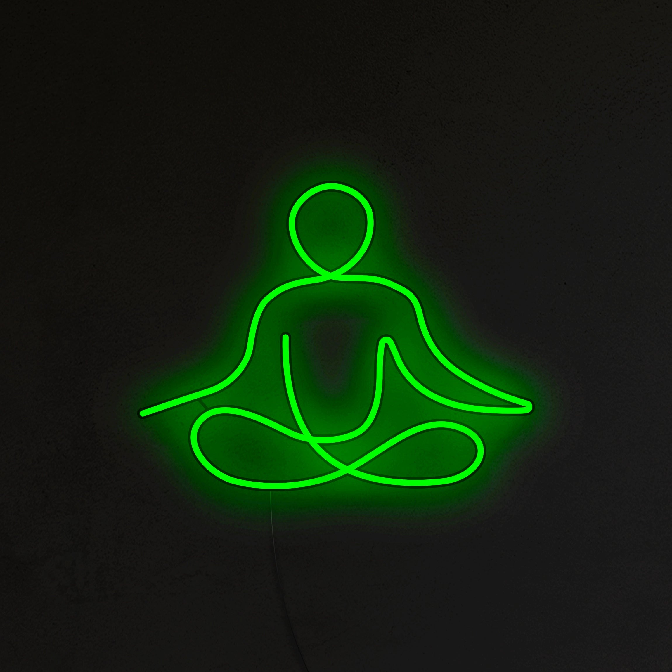 Medytująca Postać Neon LED