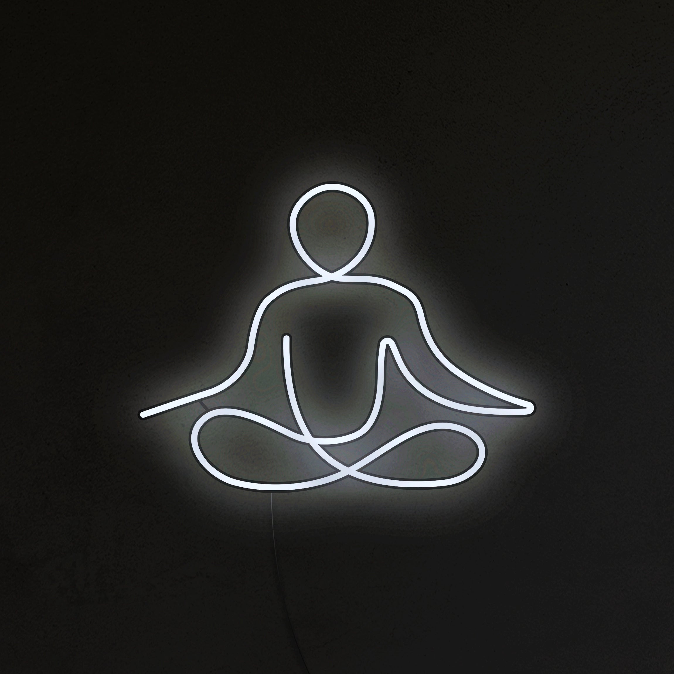 Medytująca Postać Neon LED