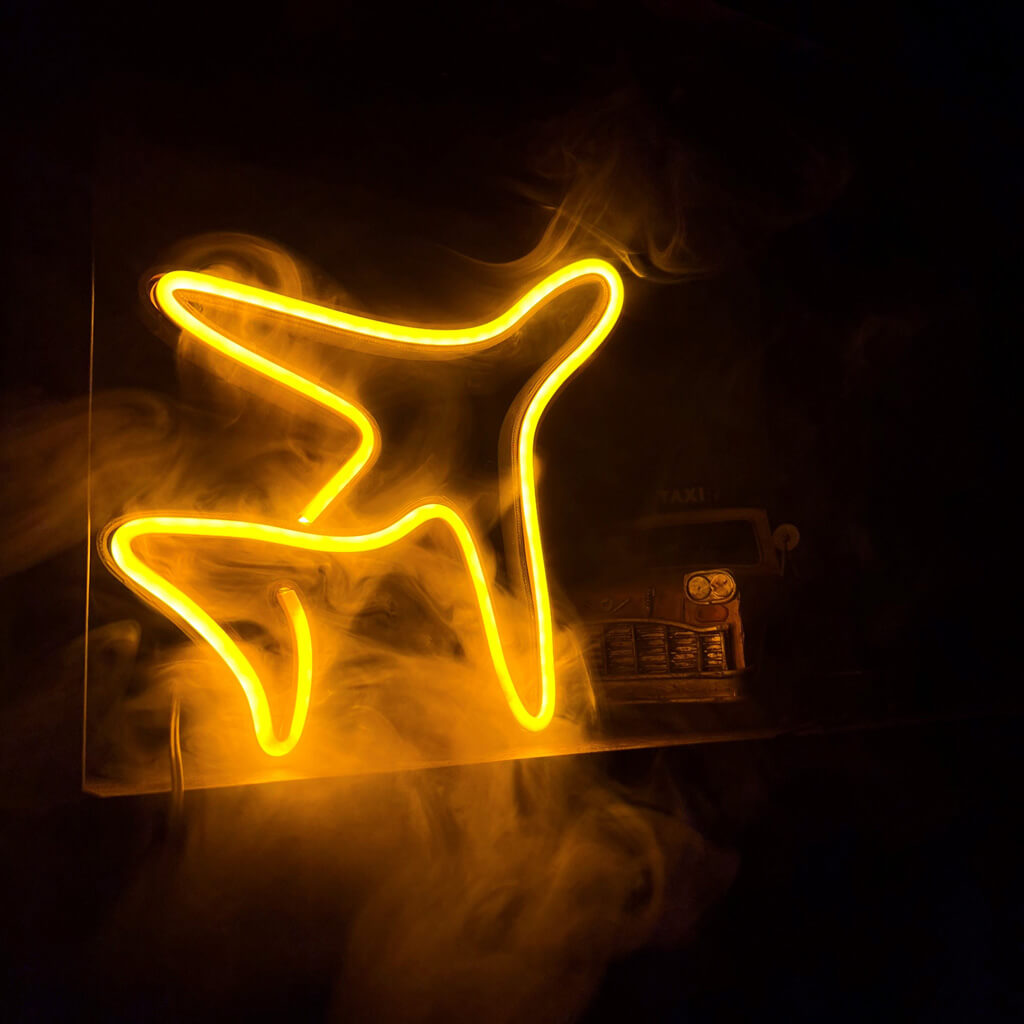 Samolot Neon LED