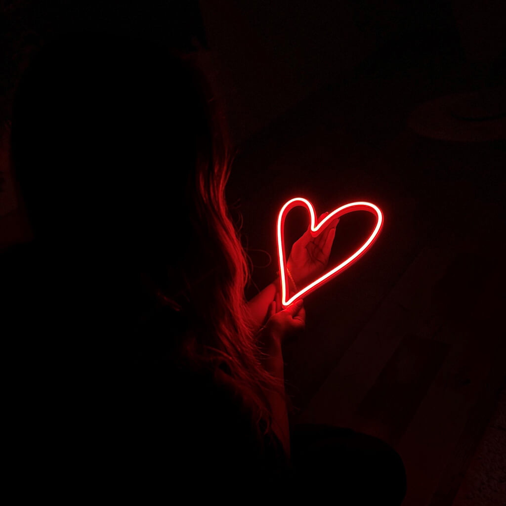 Serce Neon LED