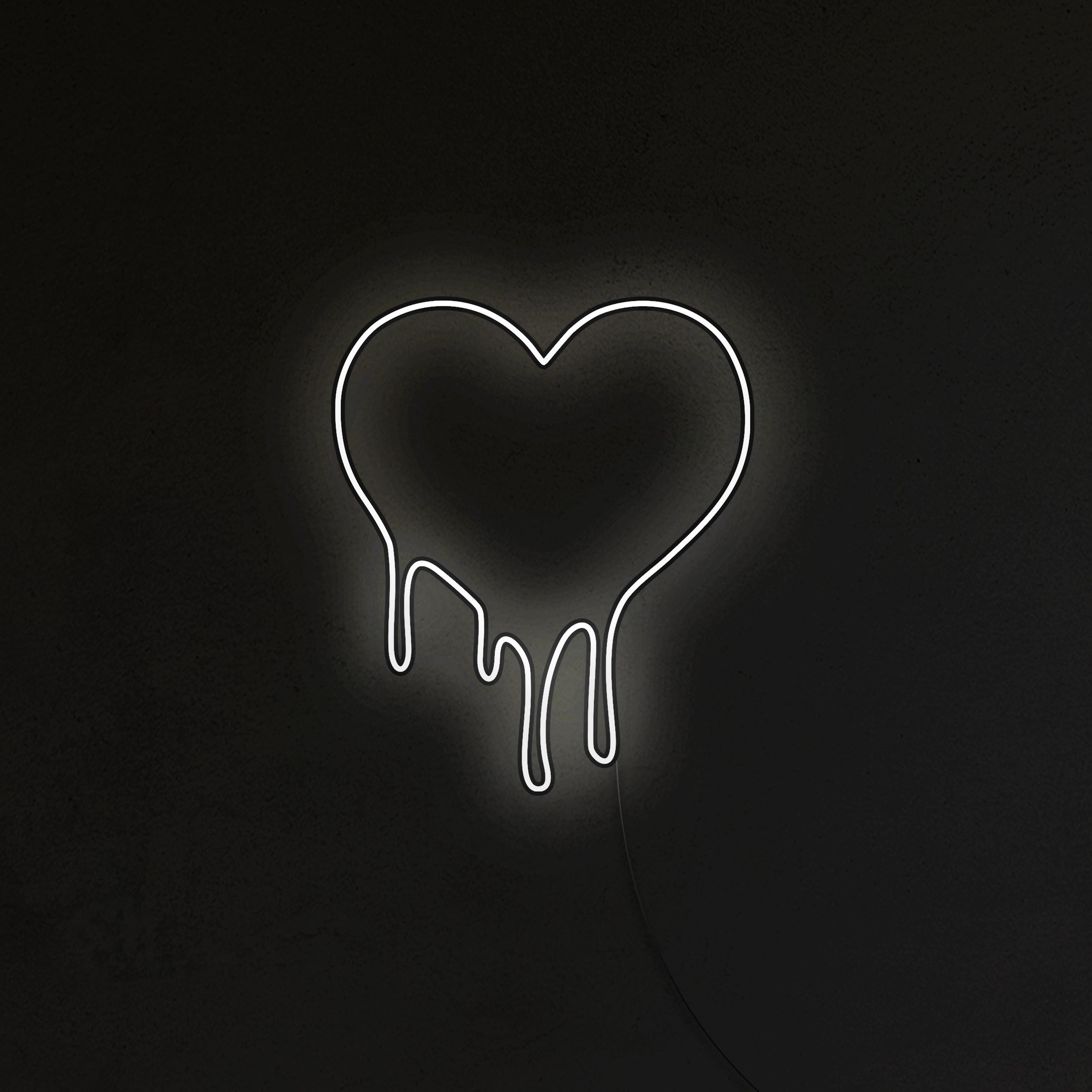 Topniejące Serce Neon LED