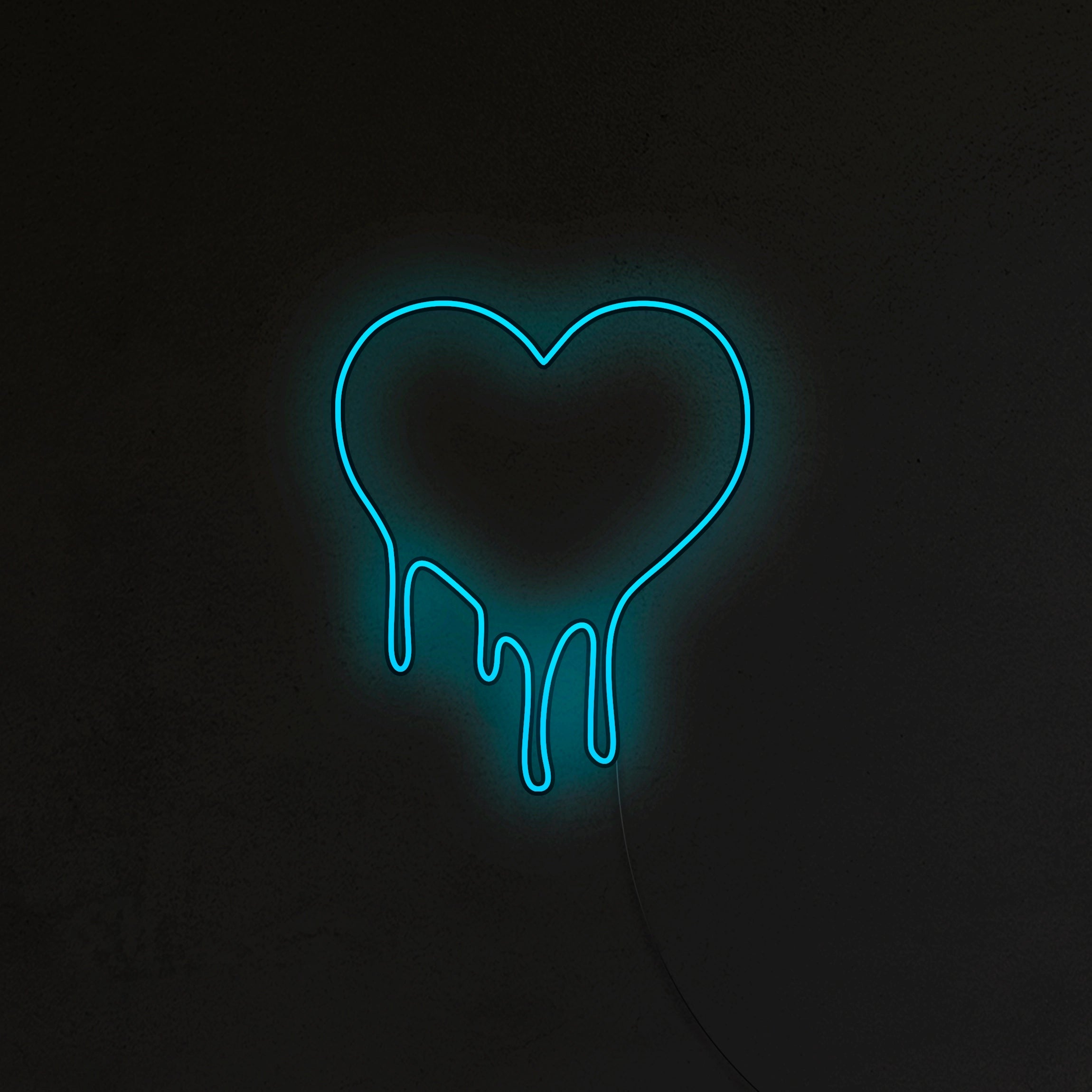 Topniejące Serce Neon LED