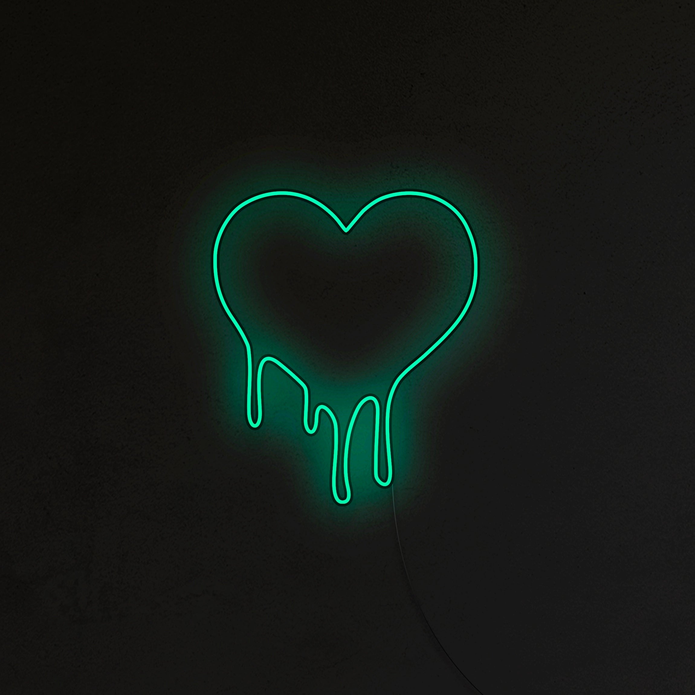 Topniejące Serce Neon LED