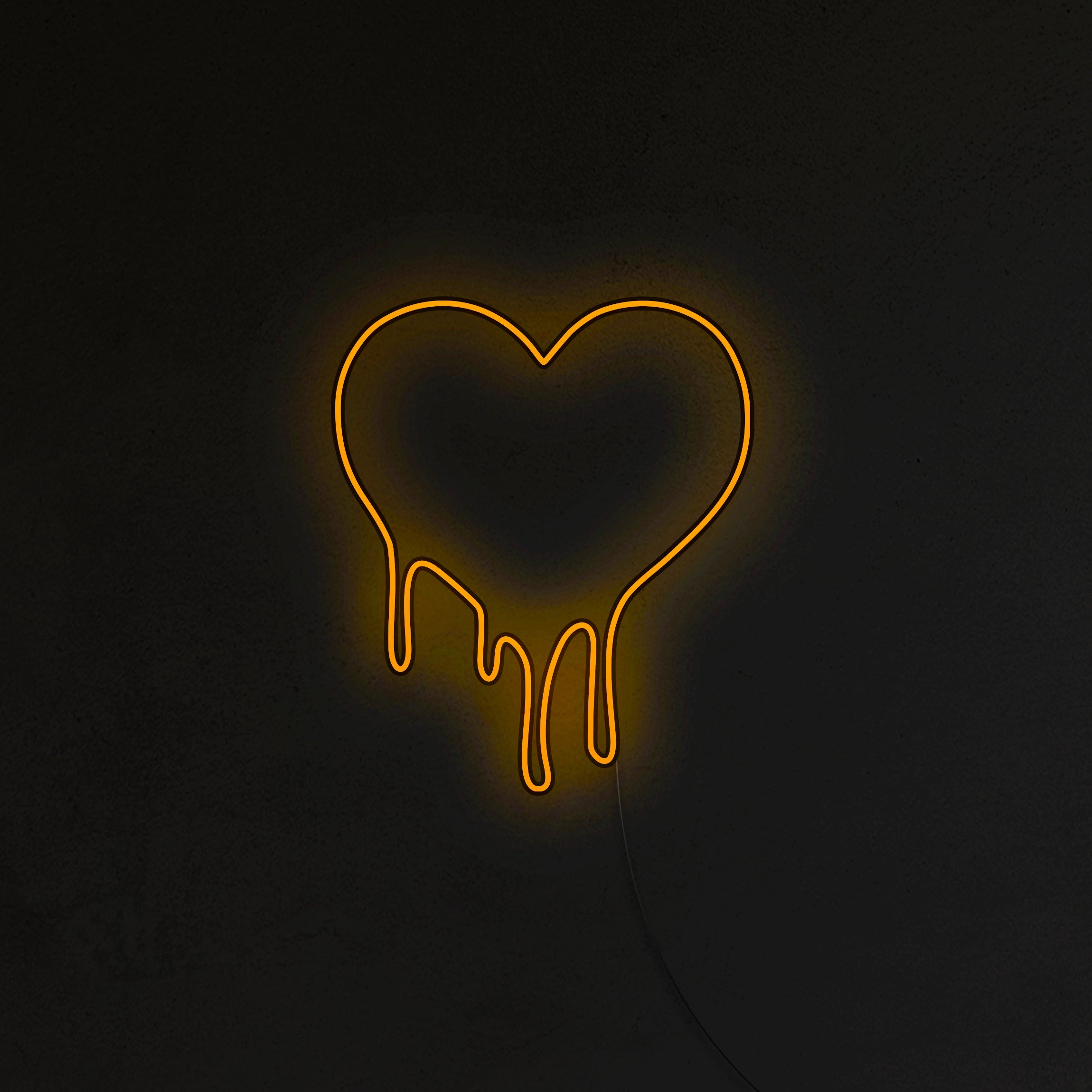 Topniejące Serce Neon LED