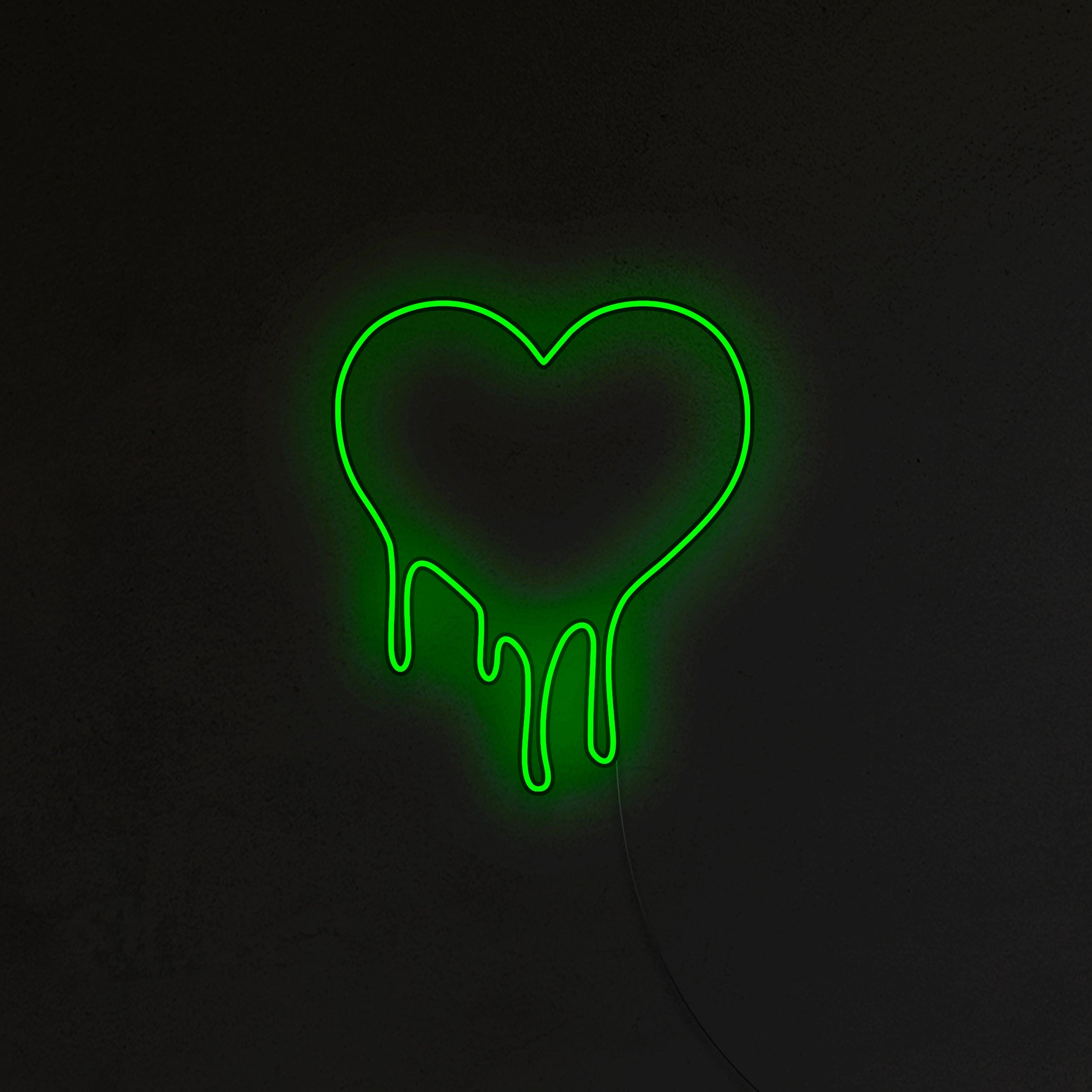 Topniejące Serce Neon LED
